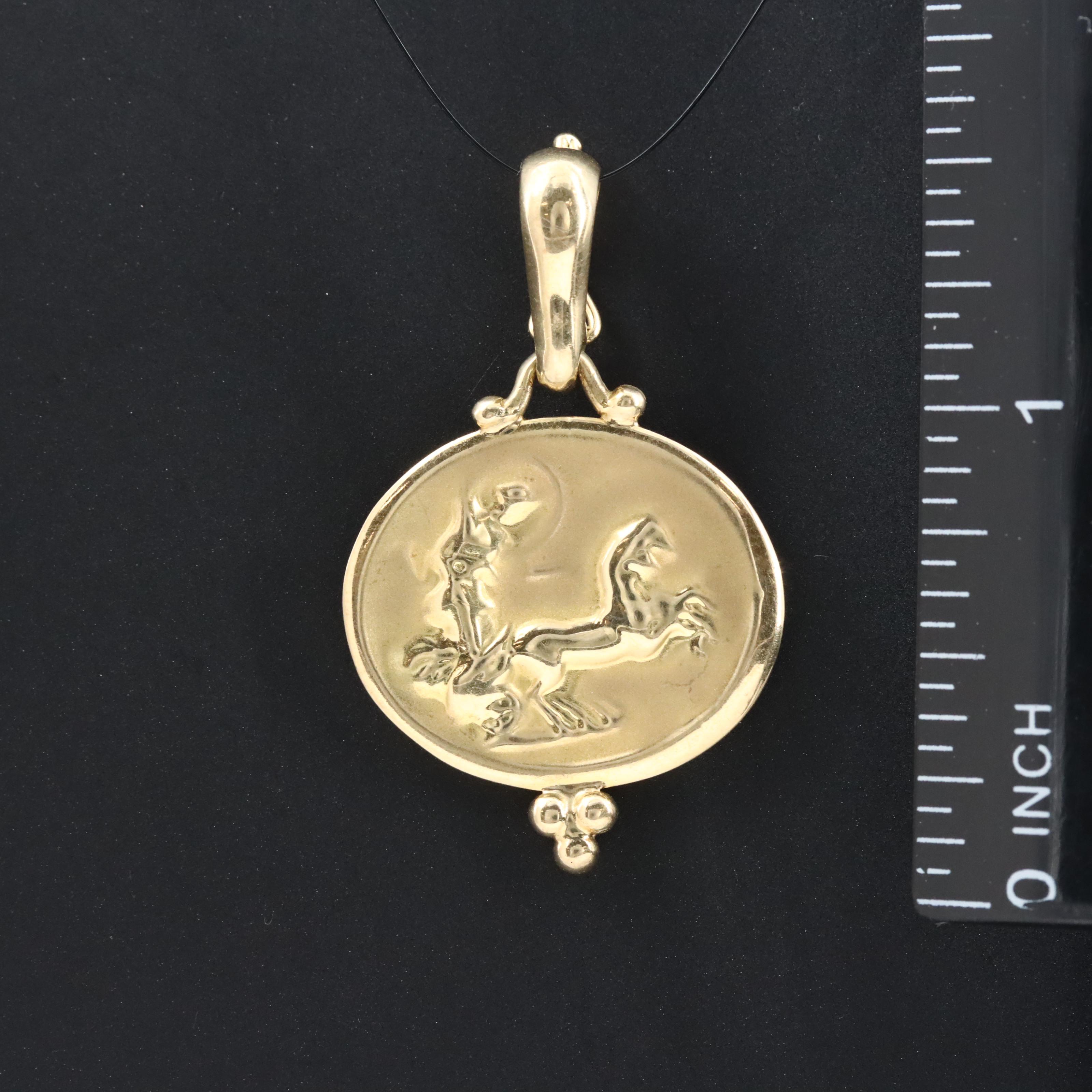Italian 18K Enhancer Pendant