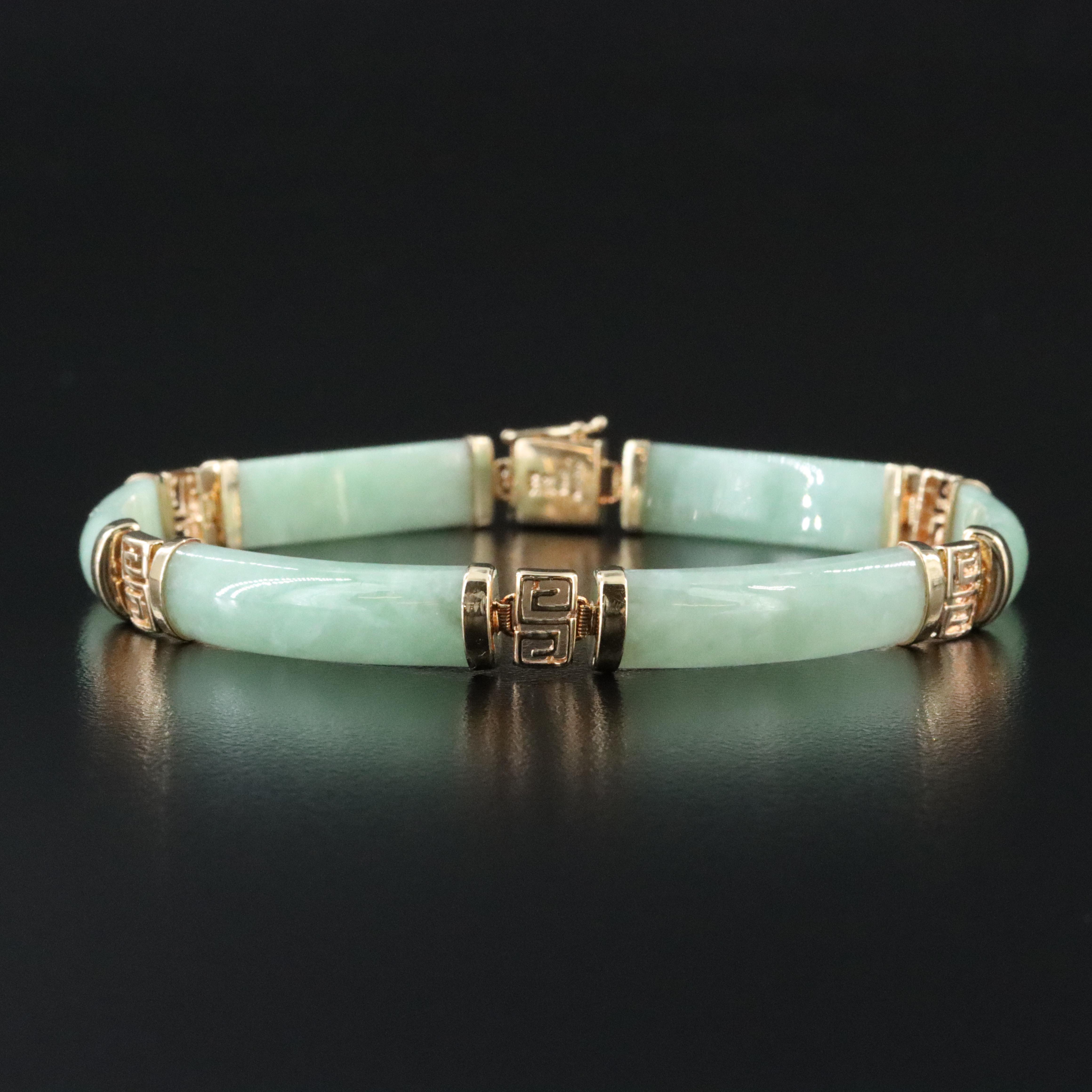 14K Jadeite Bracelet