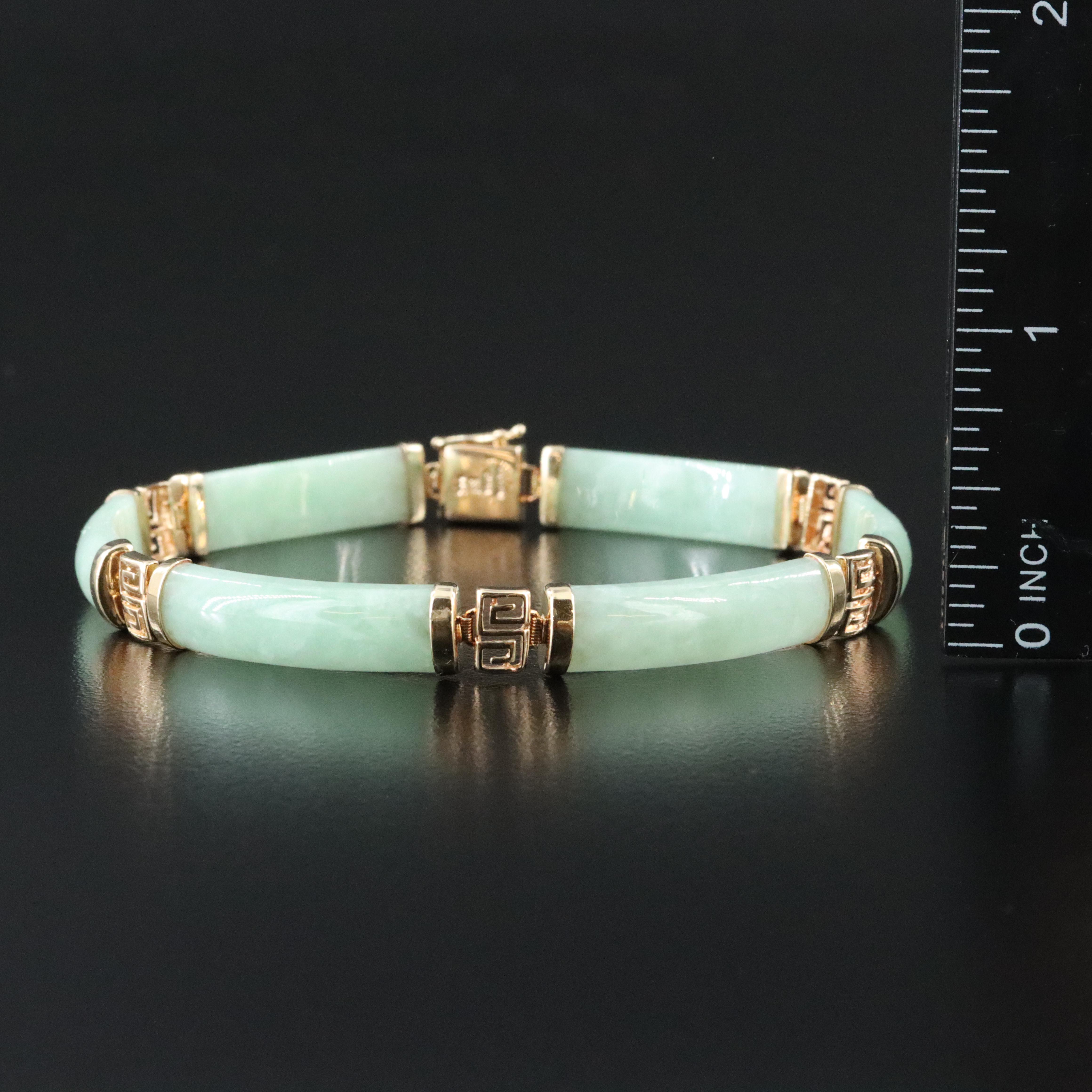 14K Jadeite Bracelet