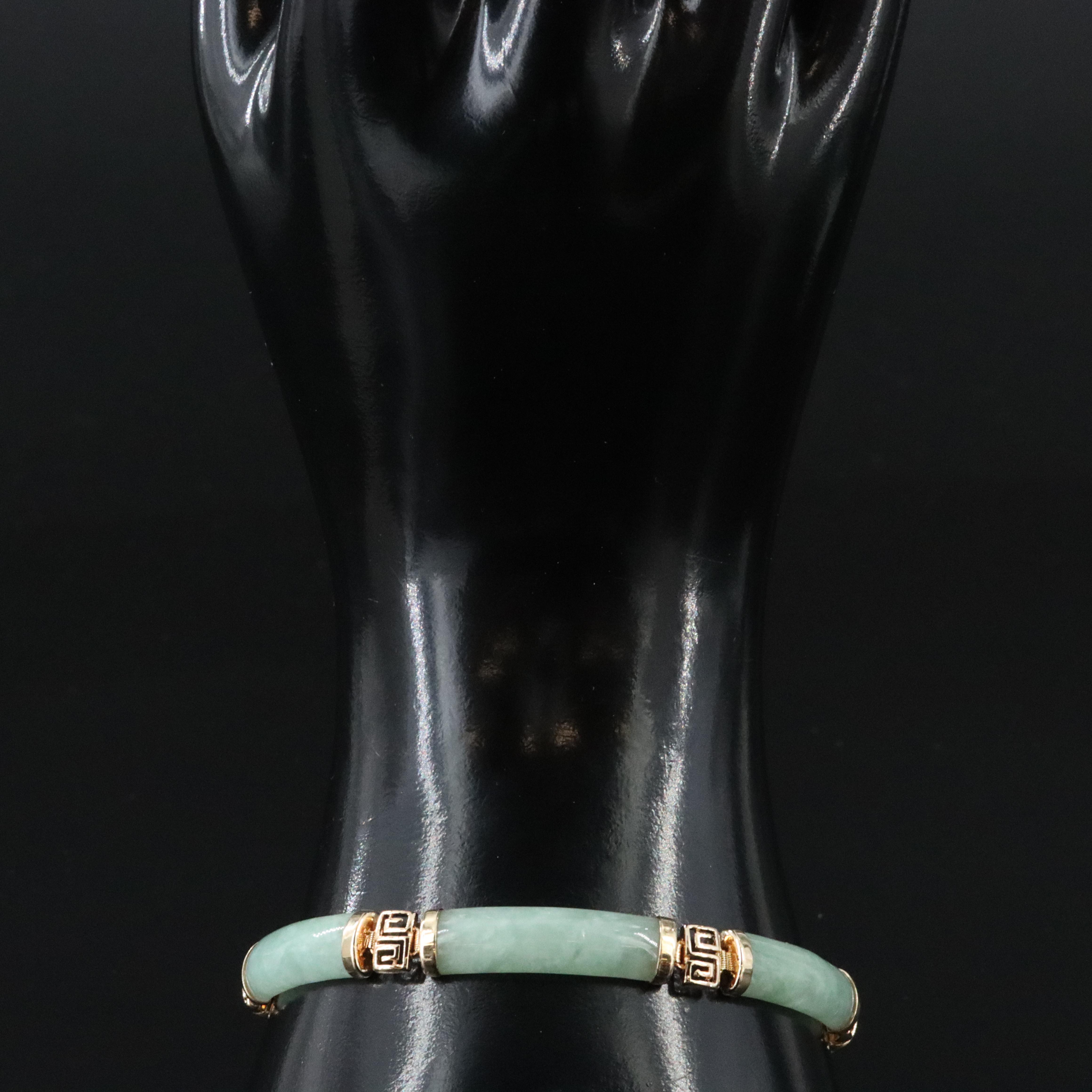 14K Jadeite Bracelet