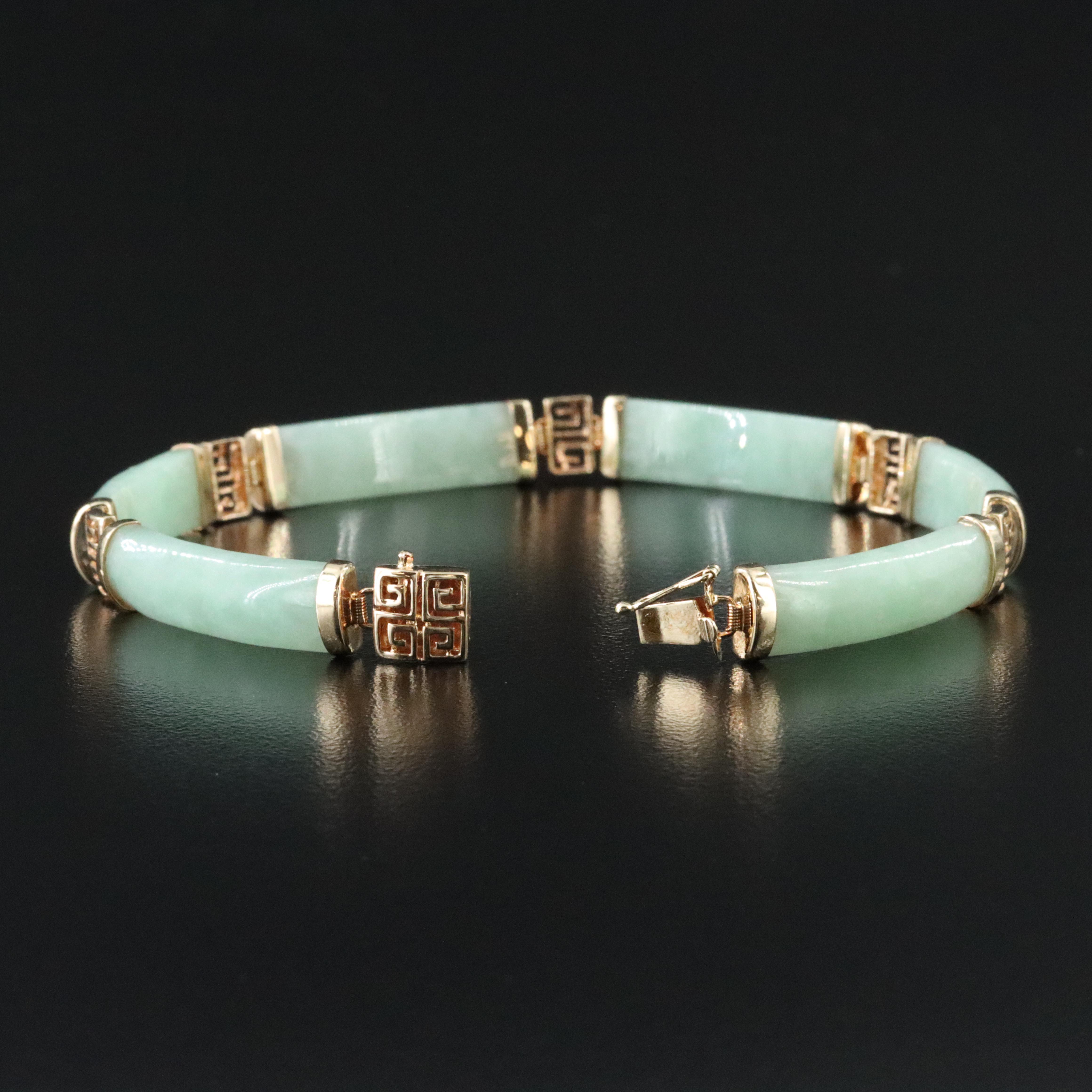 14K Jadeite Bracelet