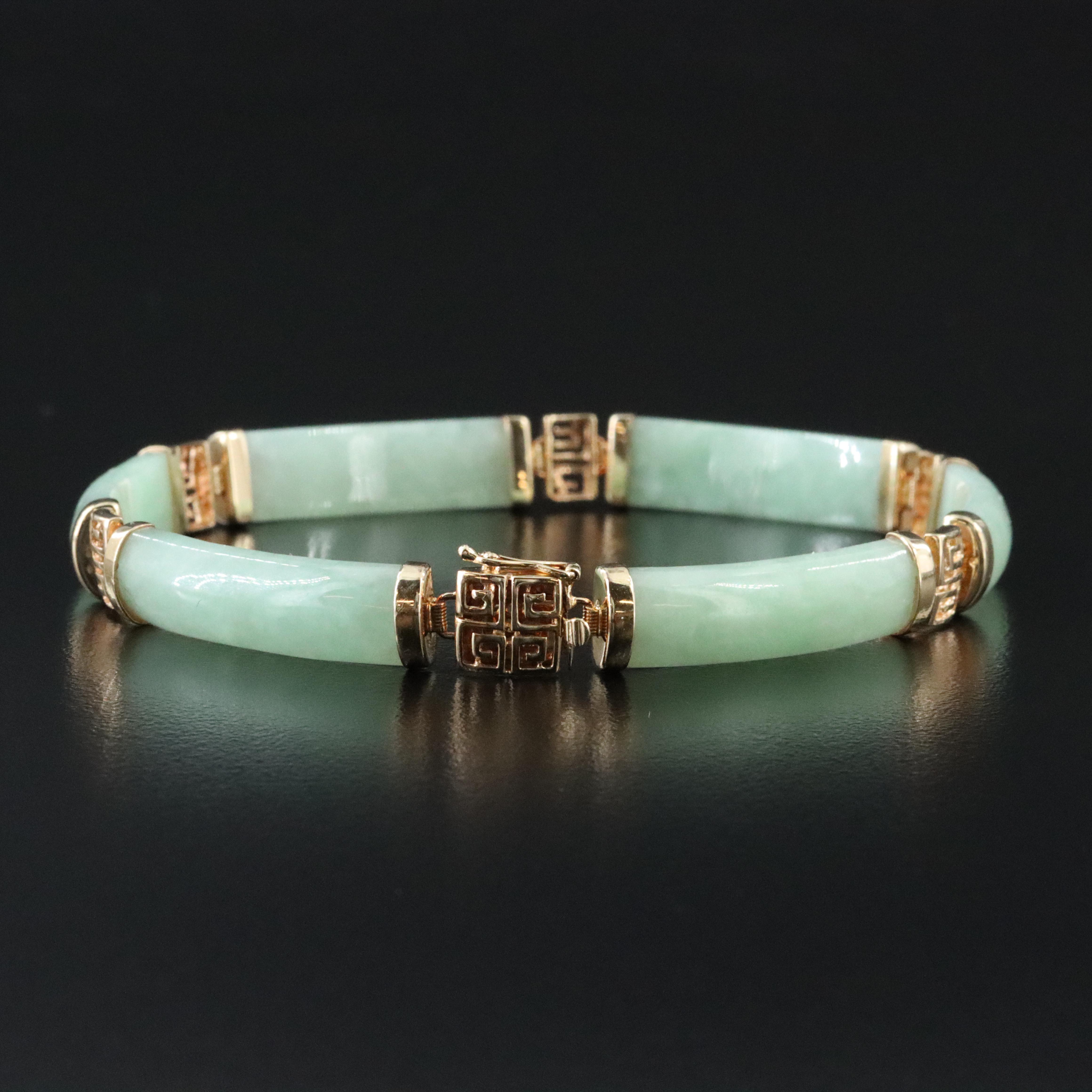 14K Jadeite Bracelet