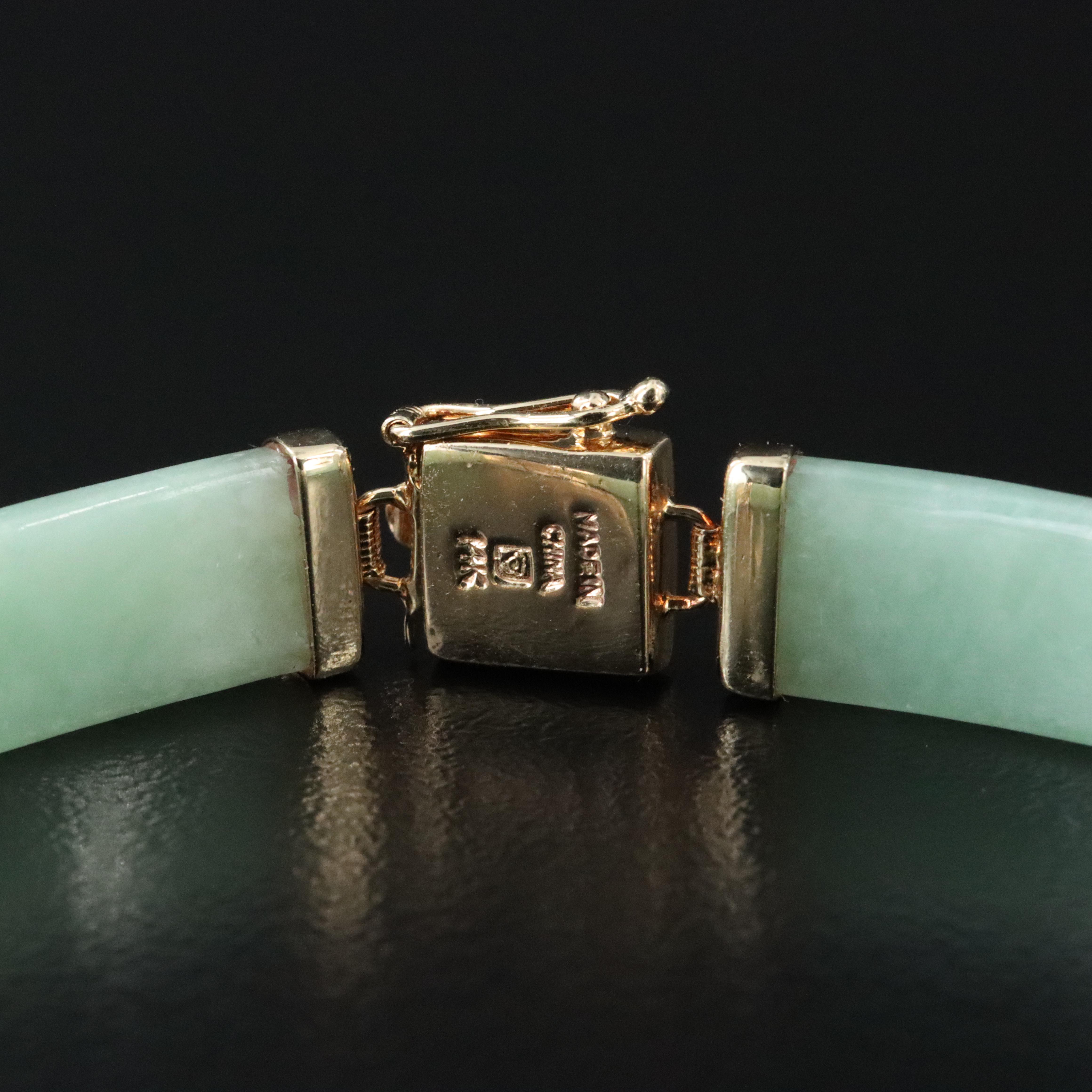 14K Jadeite Bracelet