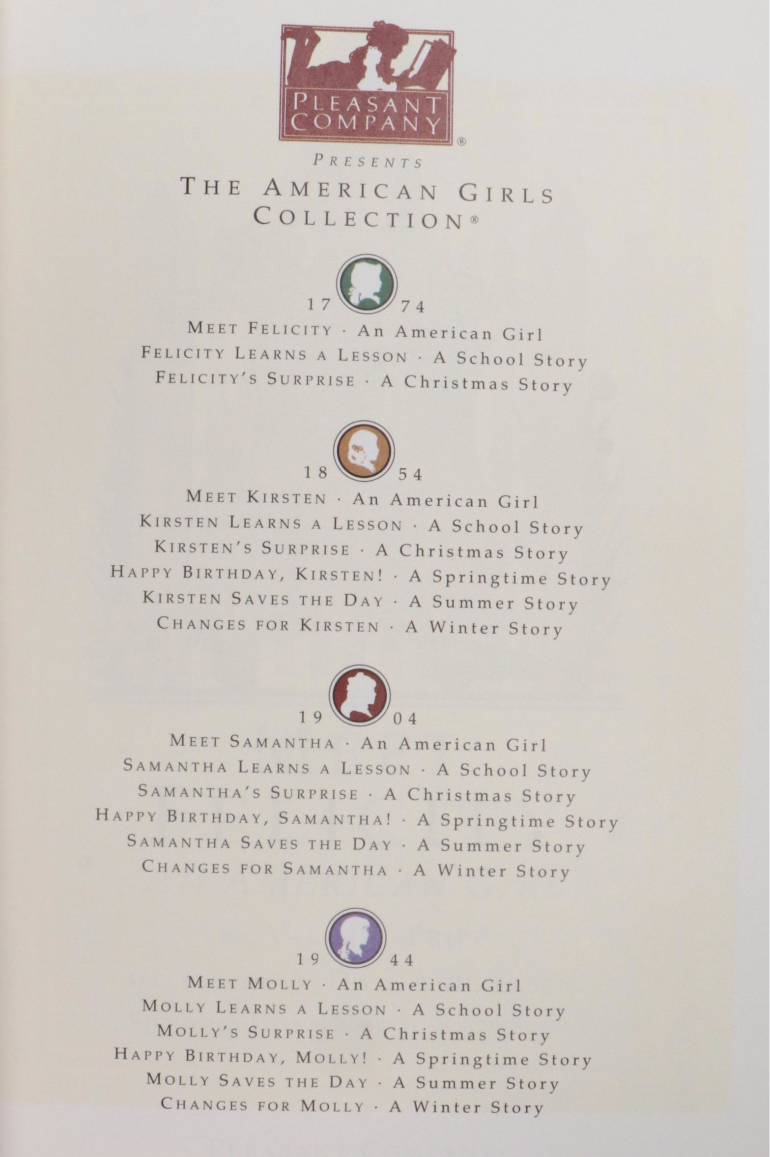 Pleasant Company American Girl Samantha, Molly, Kirsten and More Dolls and Books