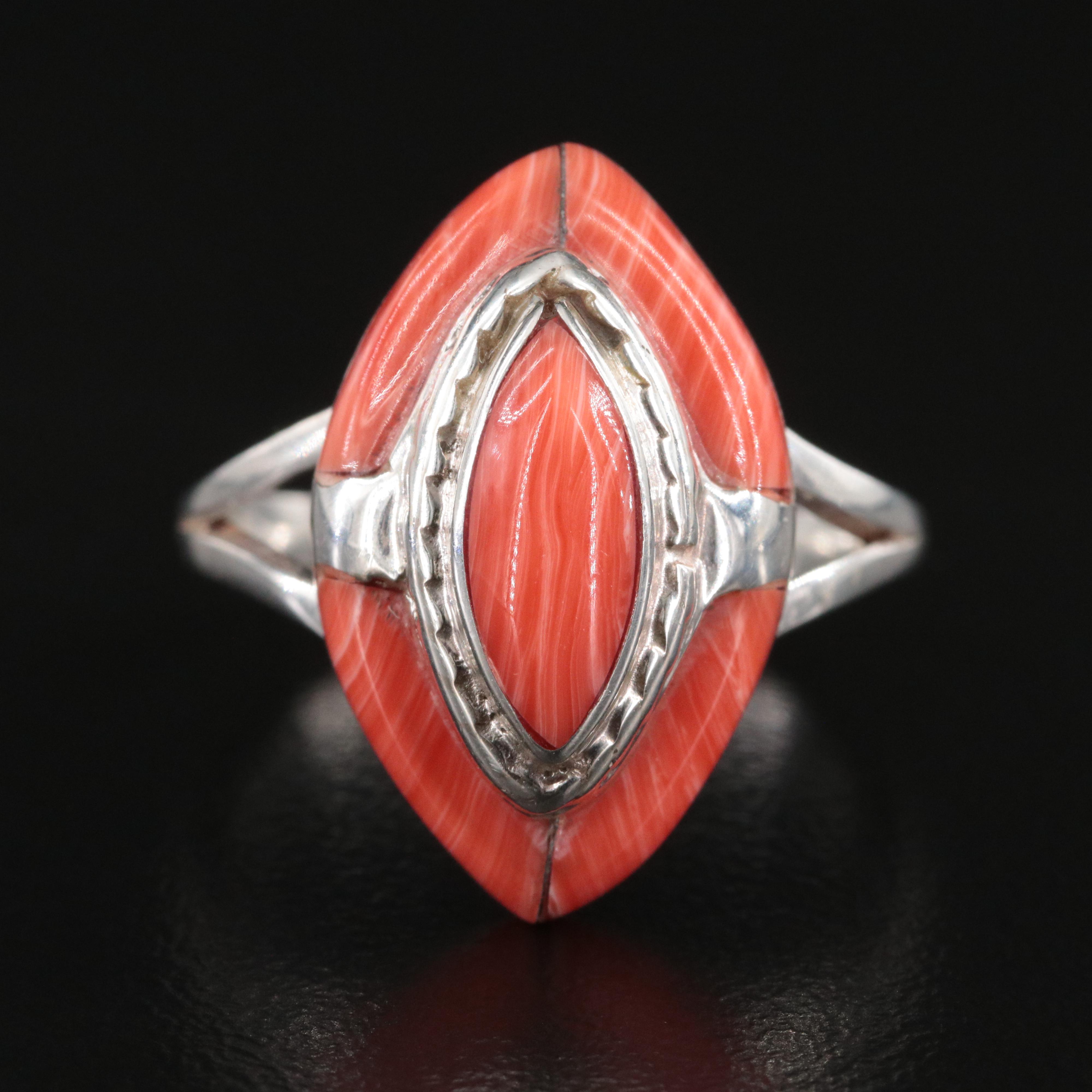 Sterling Navette Ring