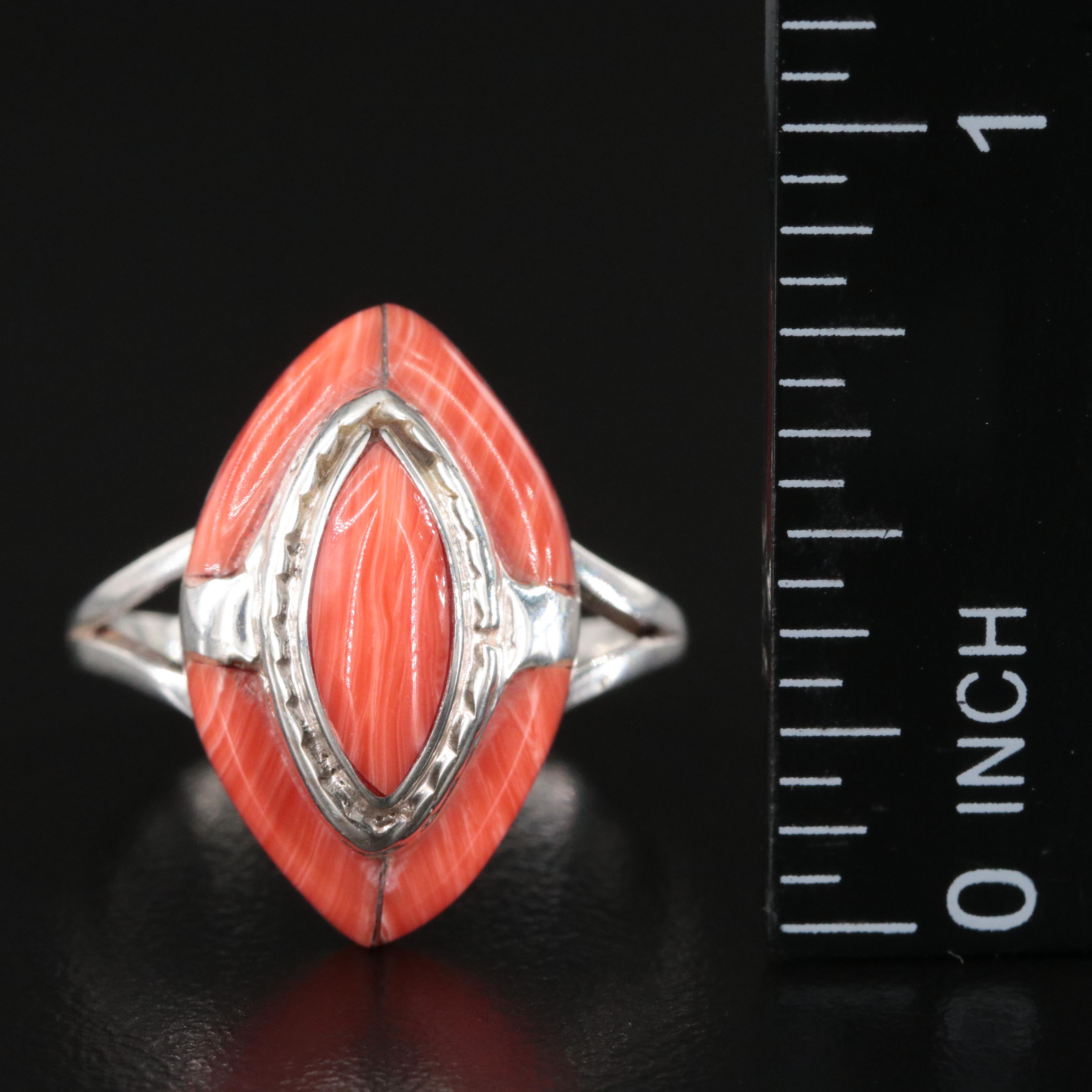 Sterling Navette Ring