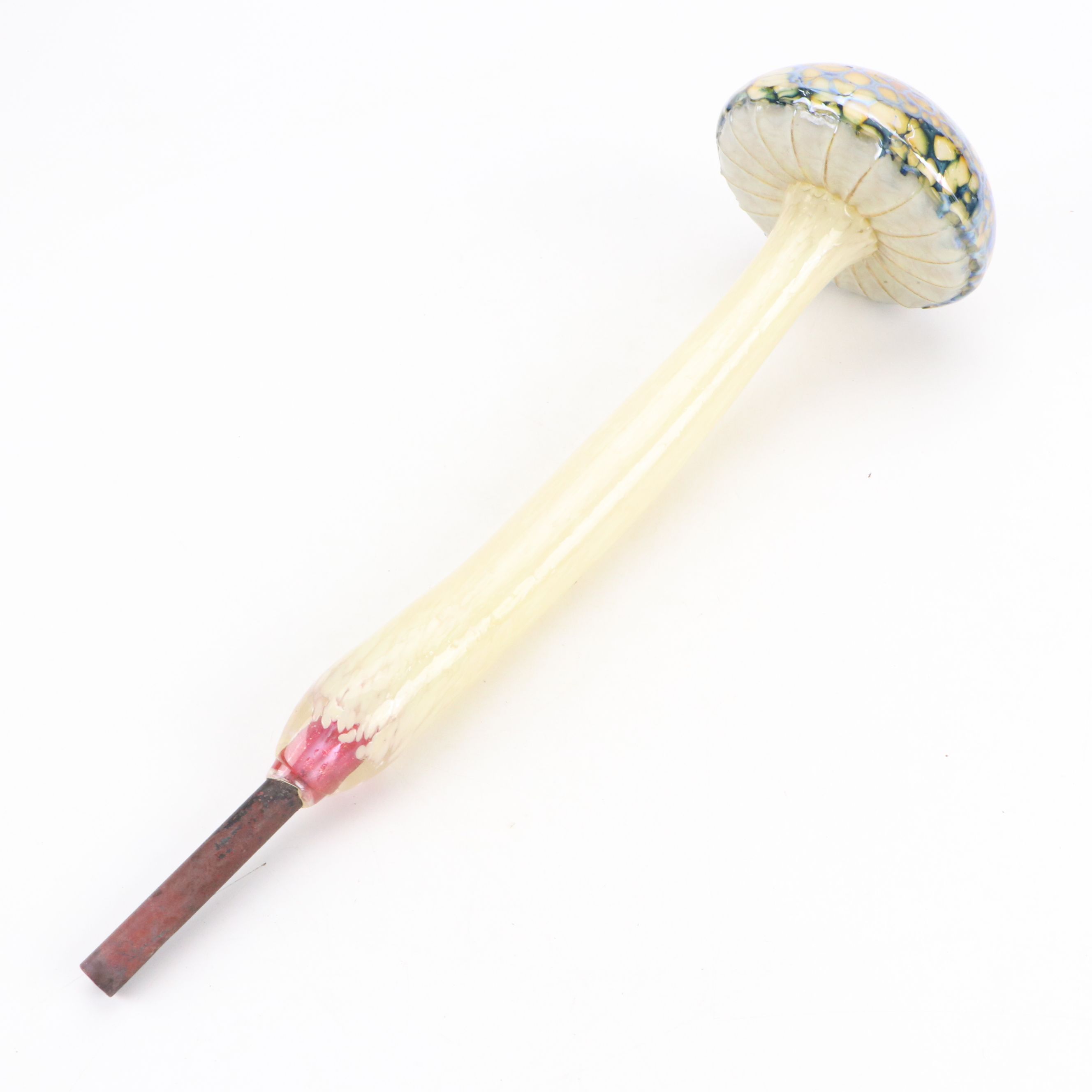 Jack Pine Blown Glass Lawn Sculptures with Mirror Centerpieces