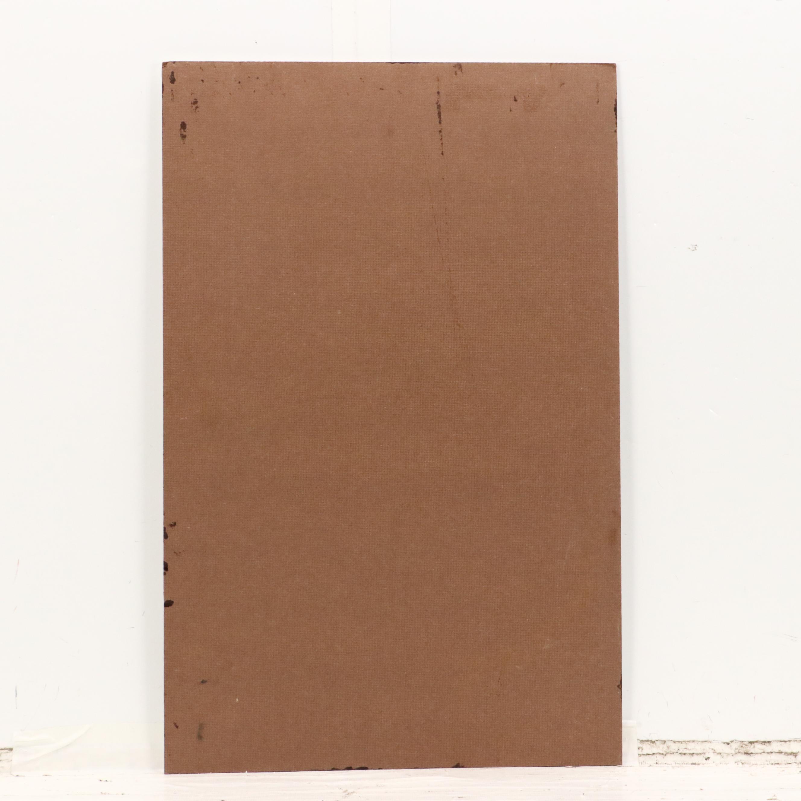 Peter Keil Abstract Acrylic Portrait Painting, Late 20th Century