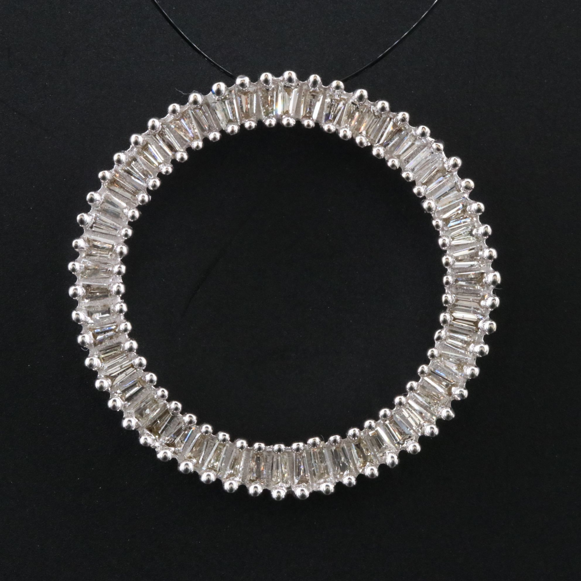 14K 0.75 CTW Diamond Circle Pendant
