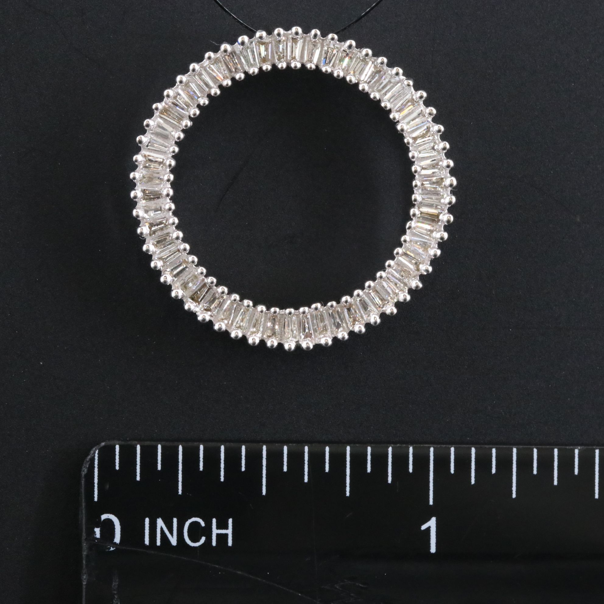 14K 0.75 CTW Diamond Circle Pendant