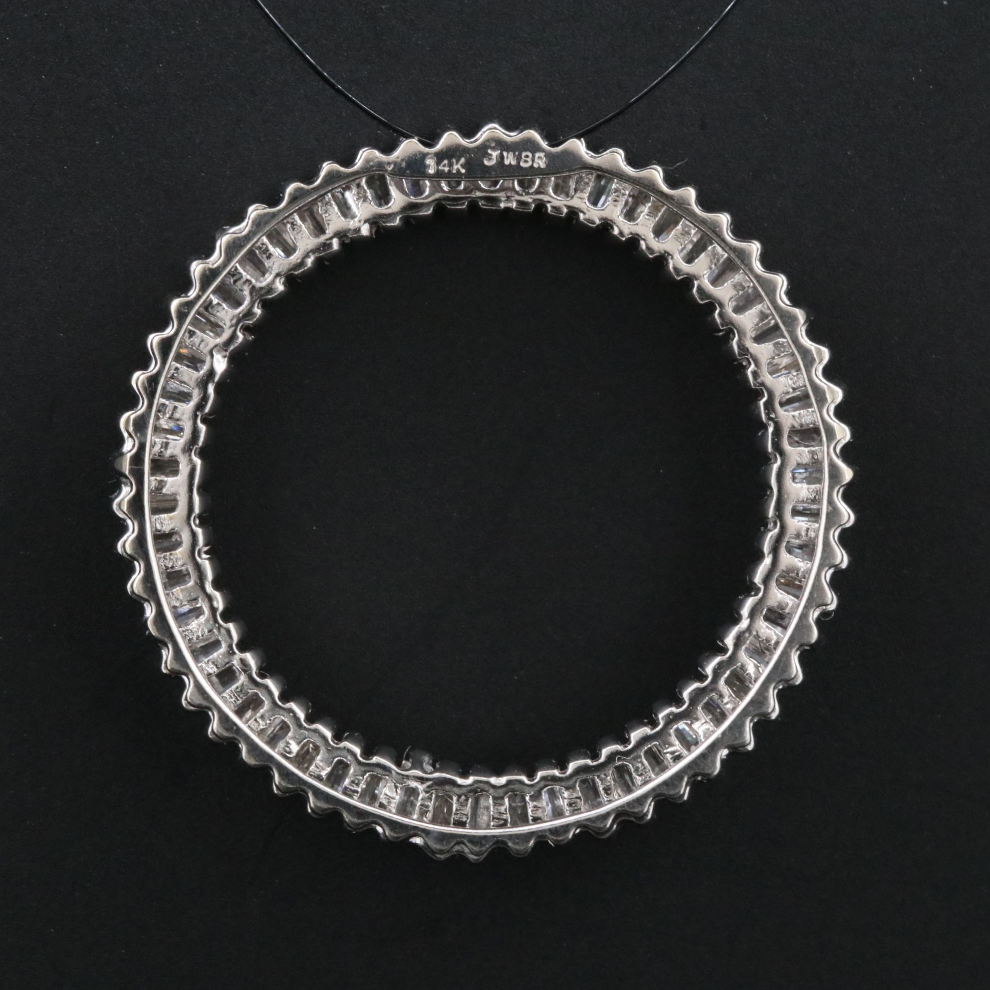 14K 0.75 CTW Diamond Circle Pendant