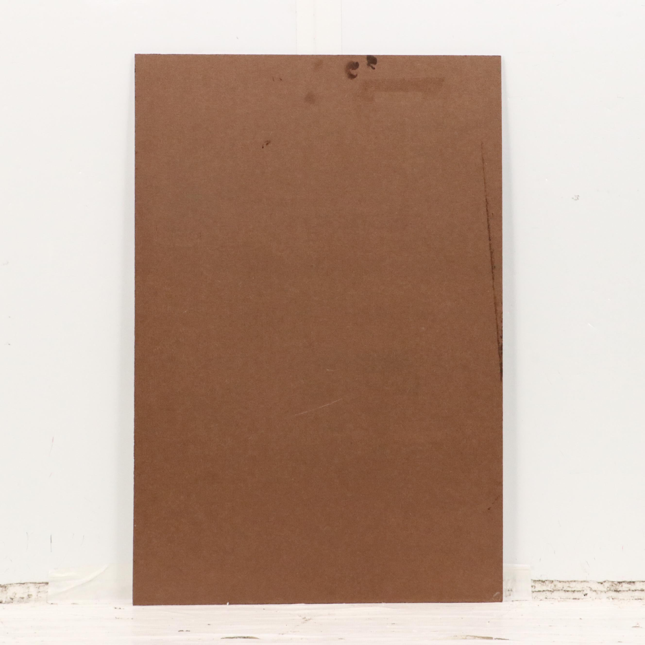 Peter Keil Abstract Acrylic Portrait Painting, Late 20th Century