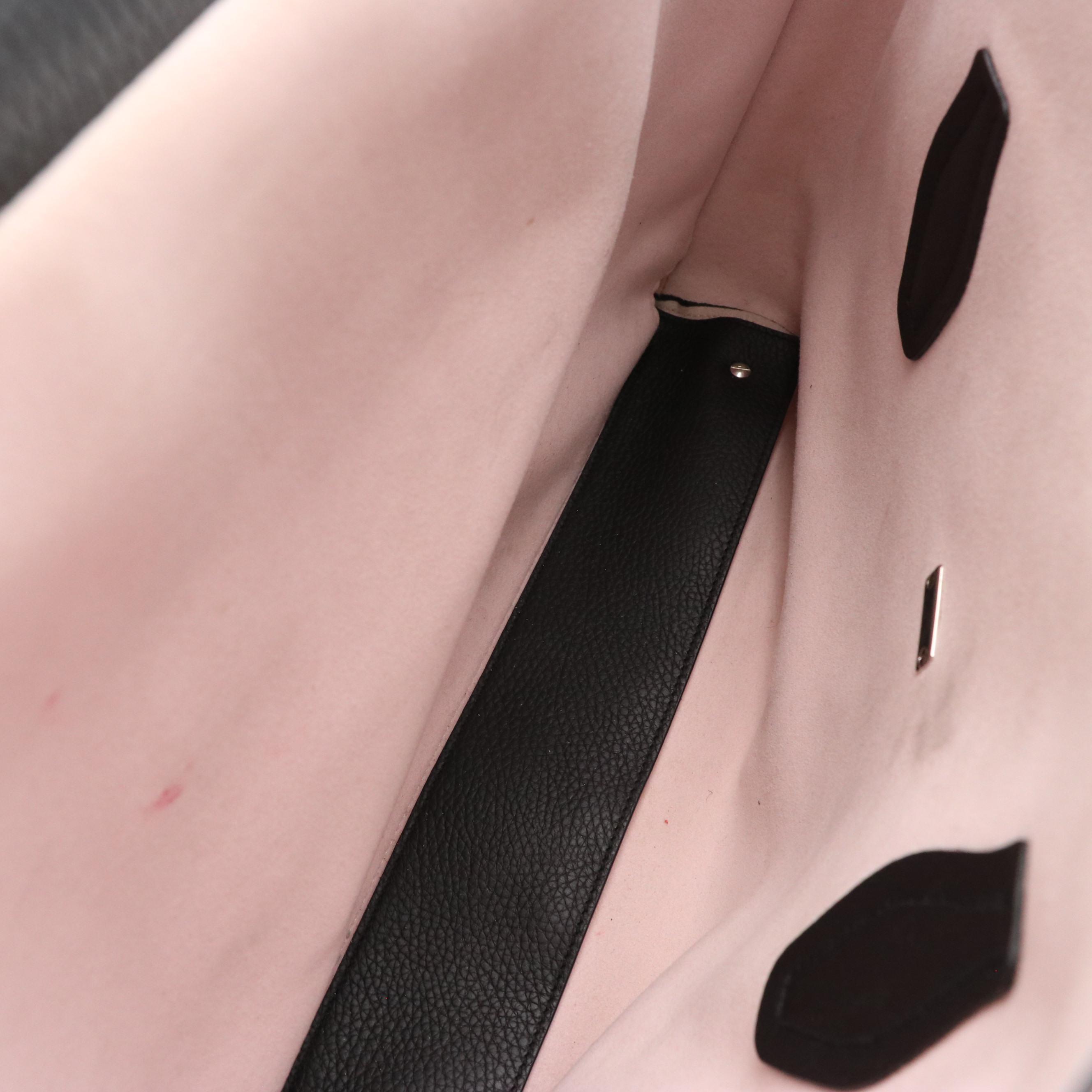 Tod's Joy Flap Tote in Black Grained Calfskin Leather