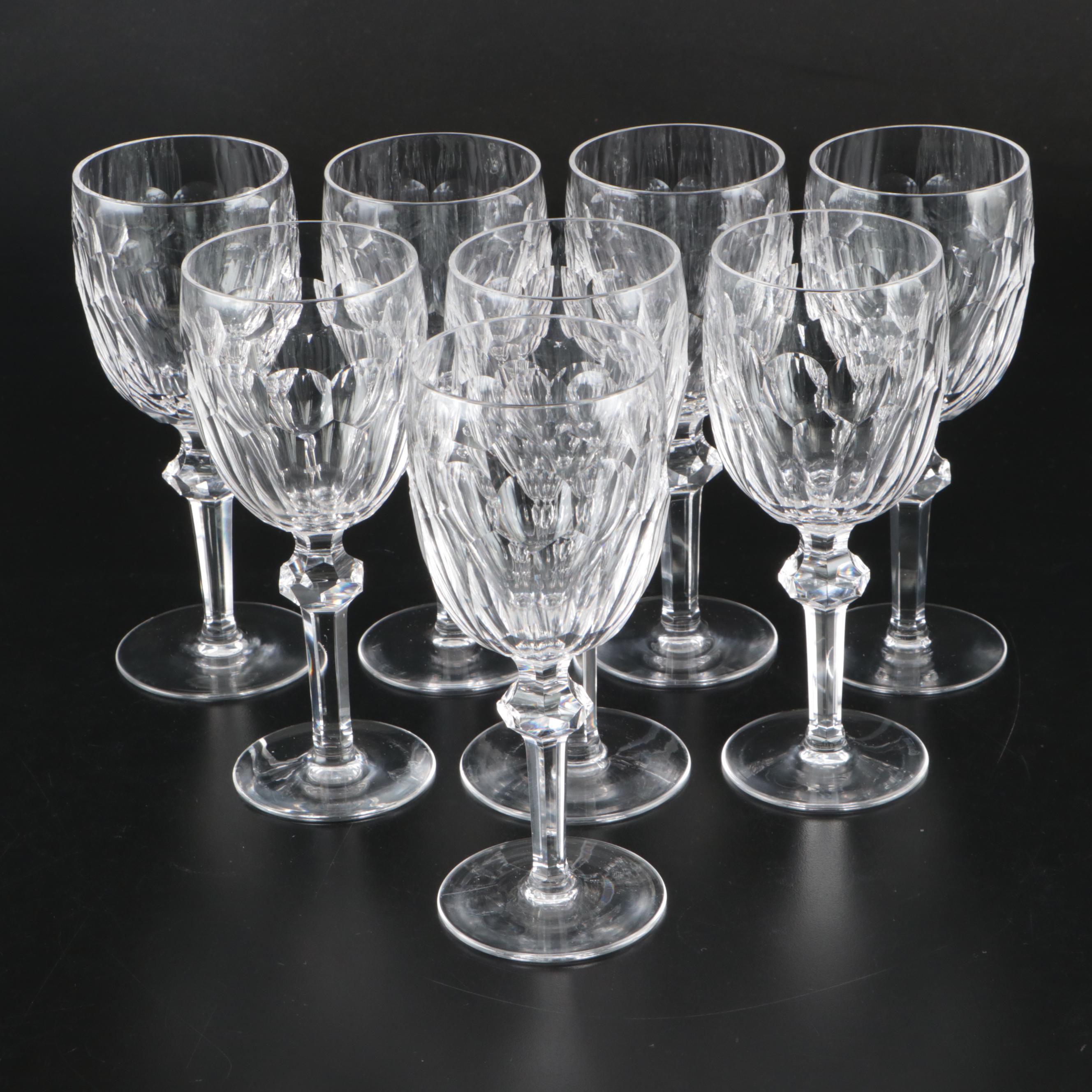 Waterford Crystal "Curraghmore" Water Goblets, Late 20th Century