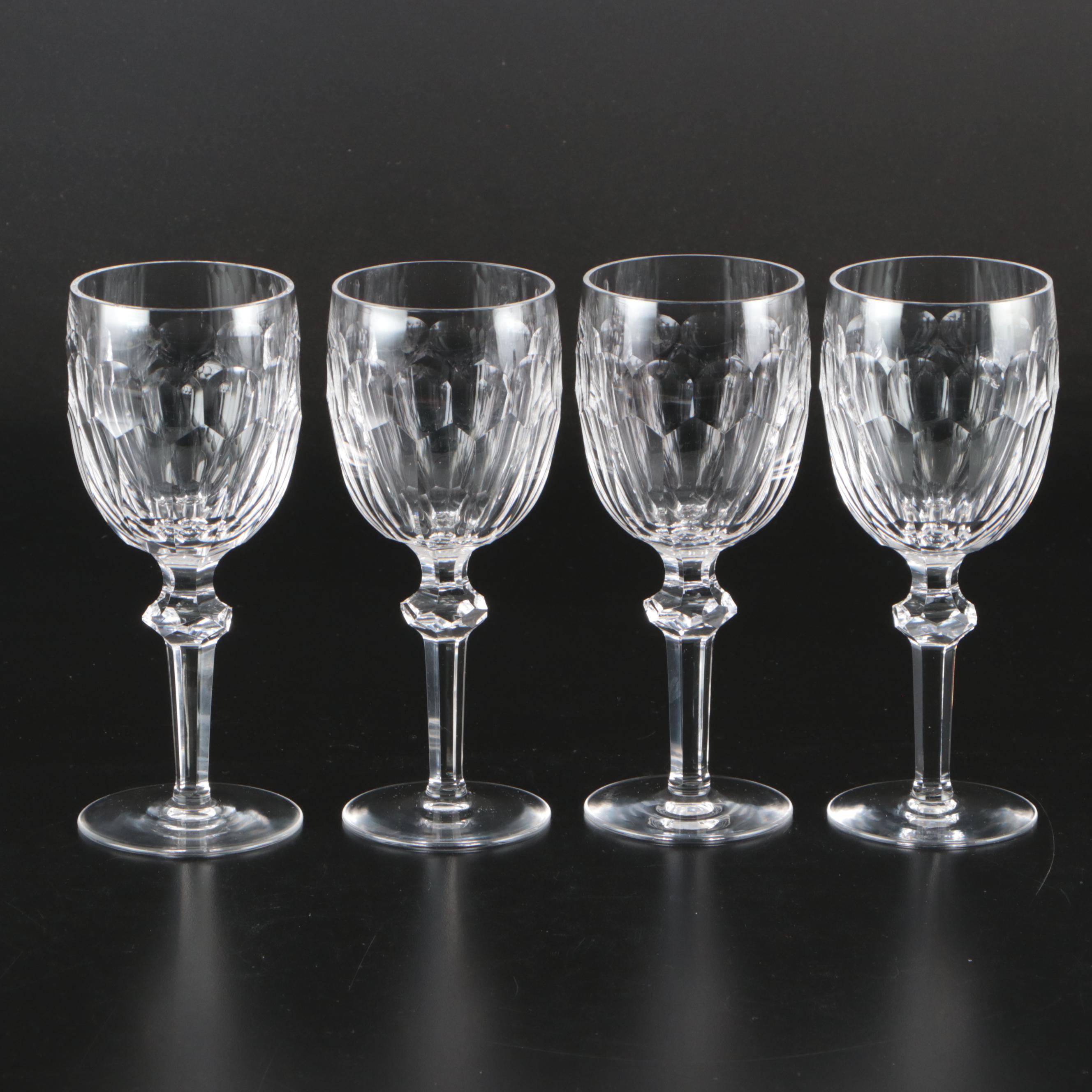 Waterford Crystal "Curraghmore" Water Goblets, Late 20th Century