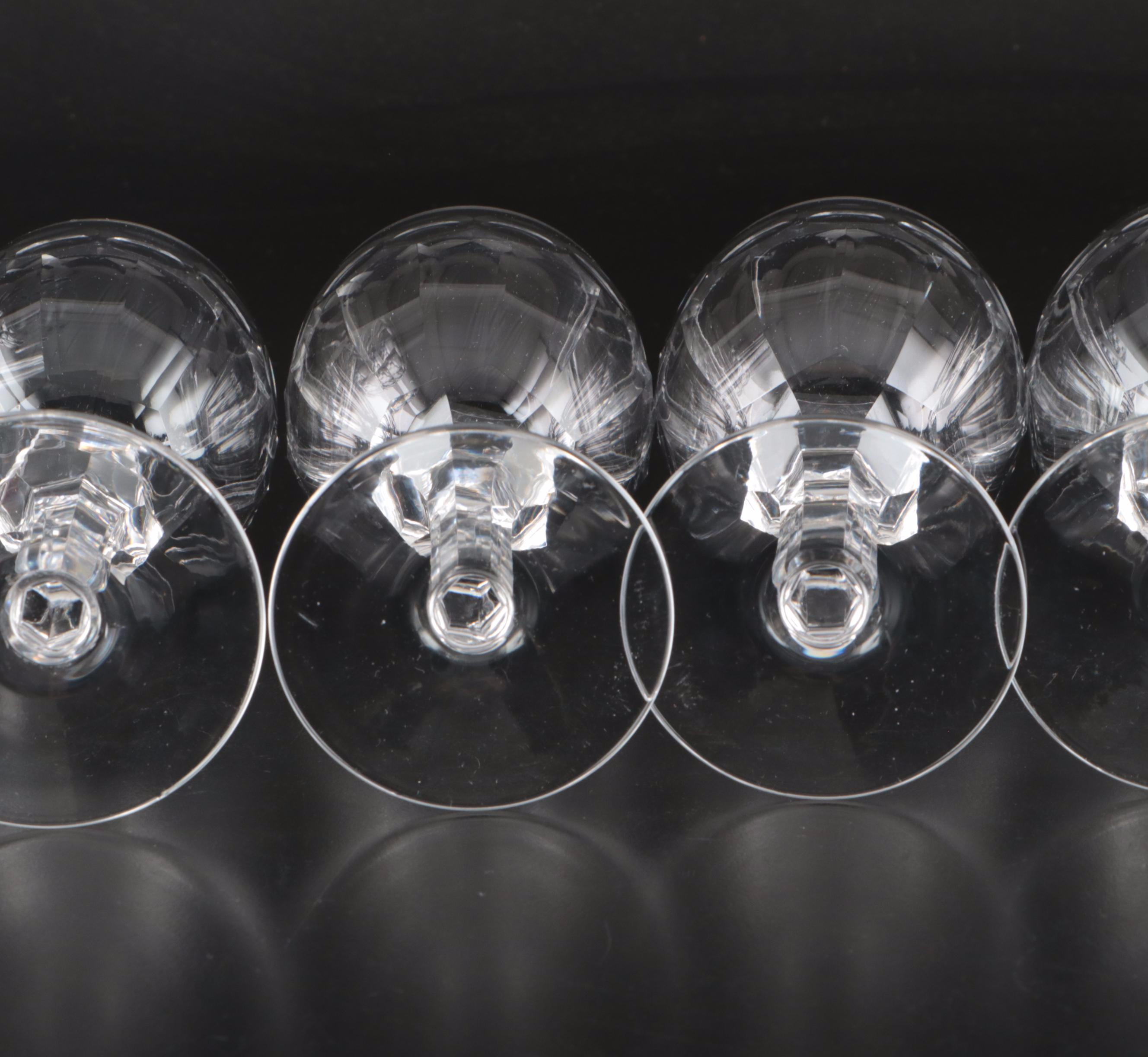 Waterford Crystal "Curraghmore" Water Goblets, Late 20th Century