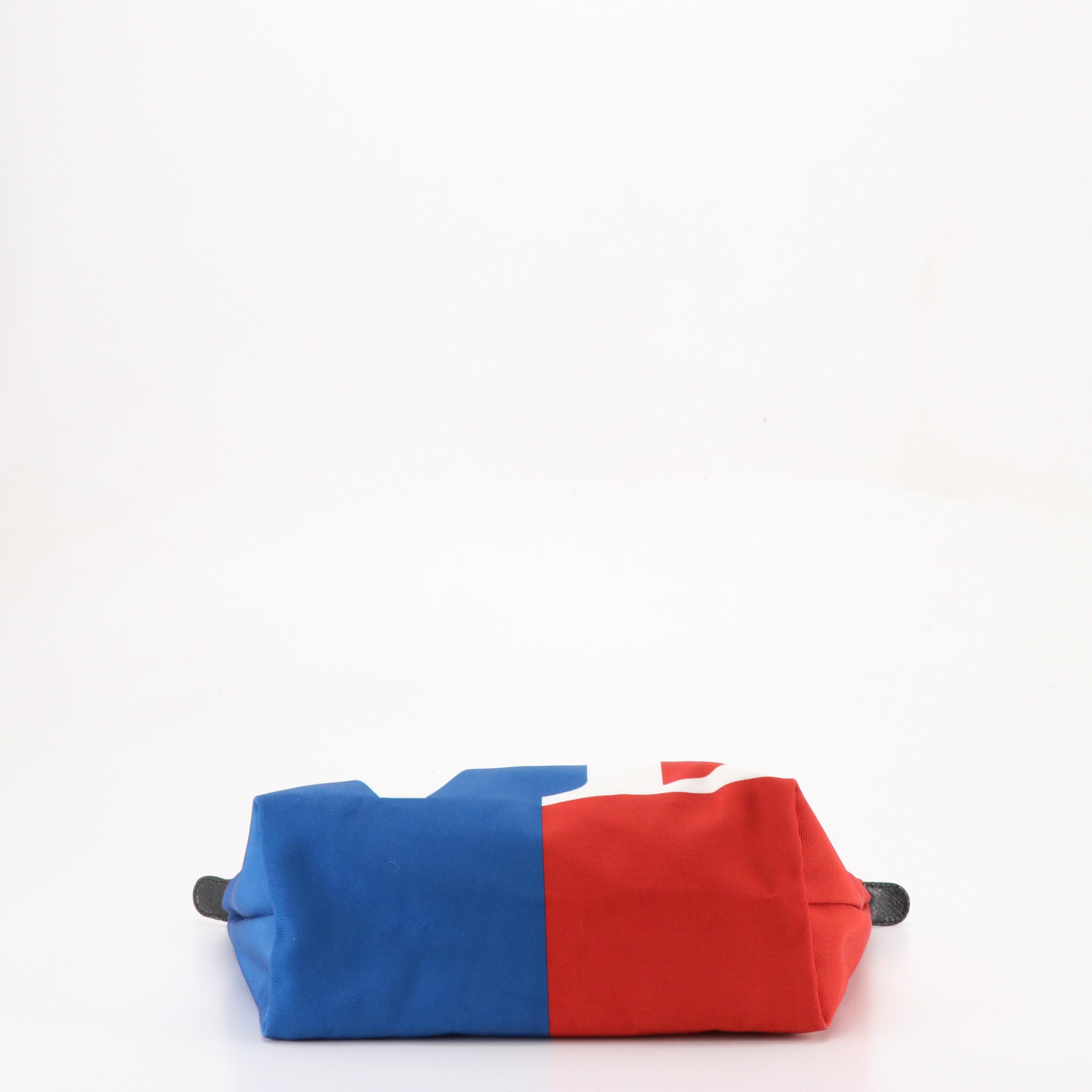 Longchamp x Robert Indiana LOVE Le Pliage Tote in Nylon Canvas and Leather Trim