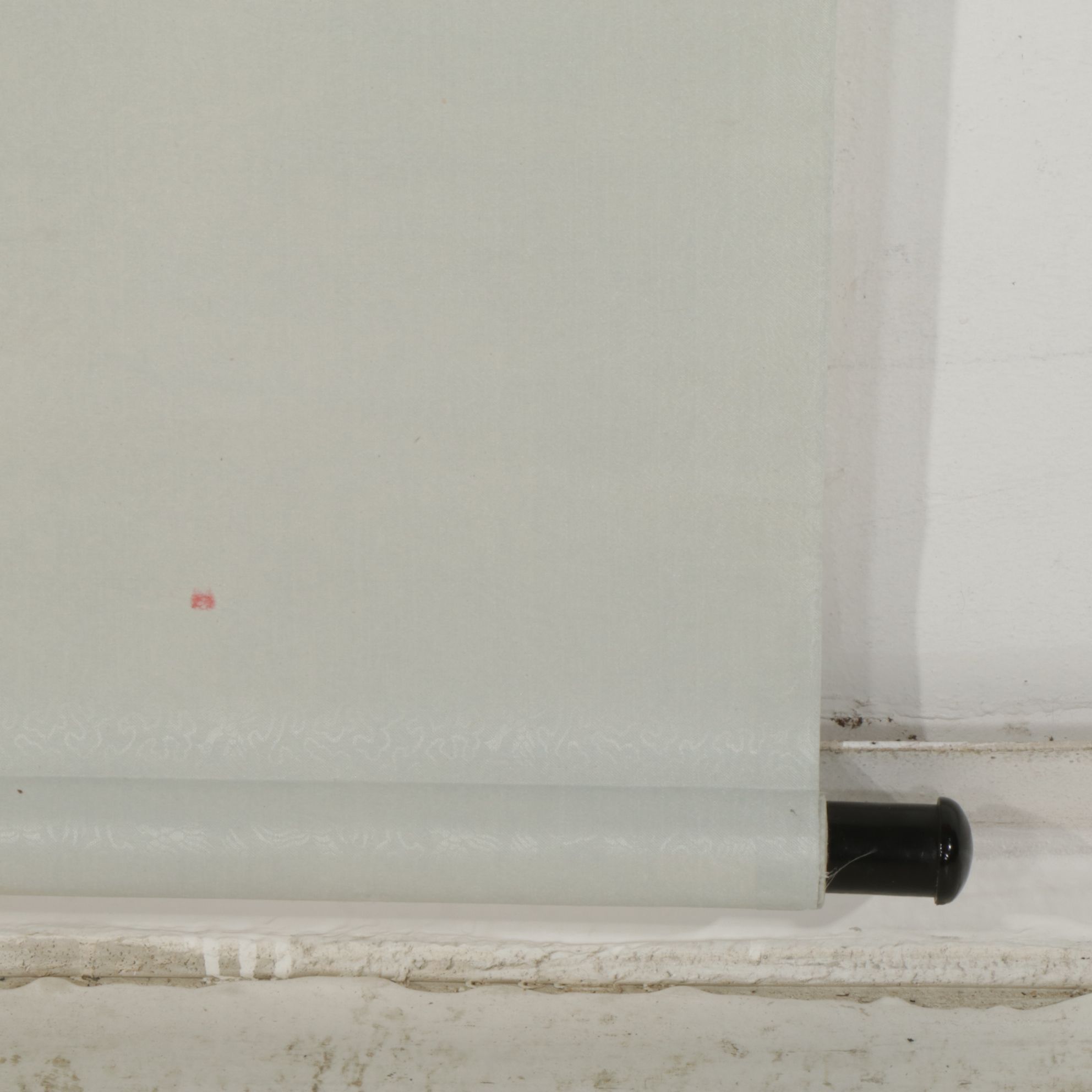 Zhou Sicong Large Watercolor Scroll Painting of Two Women in a Garden