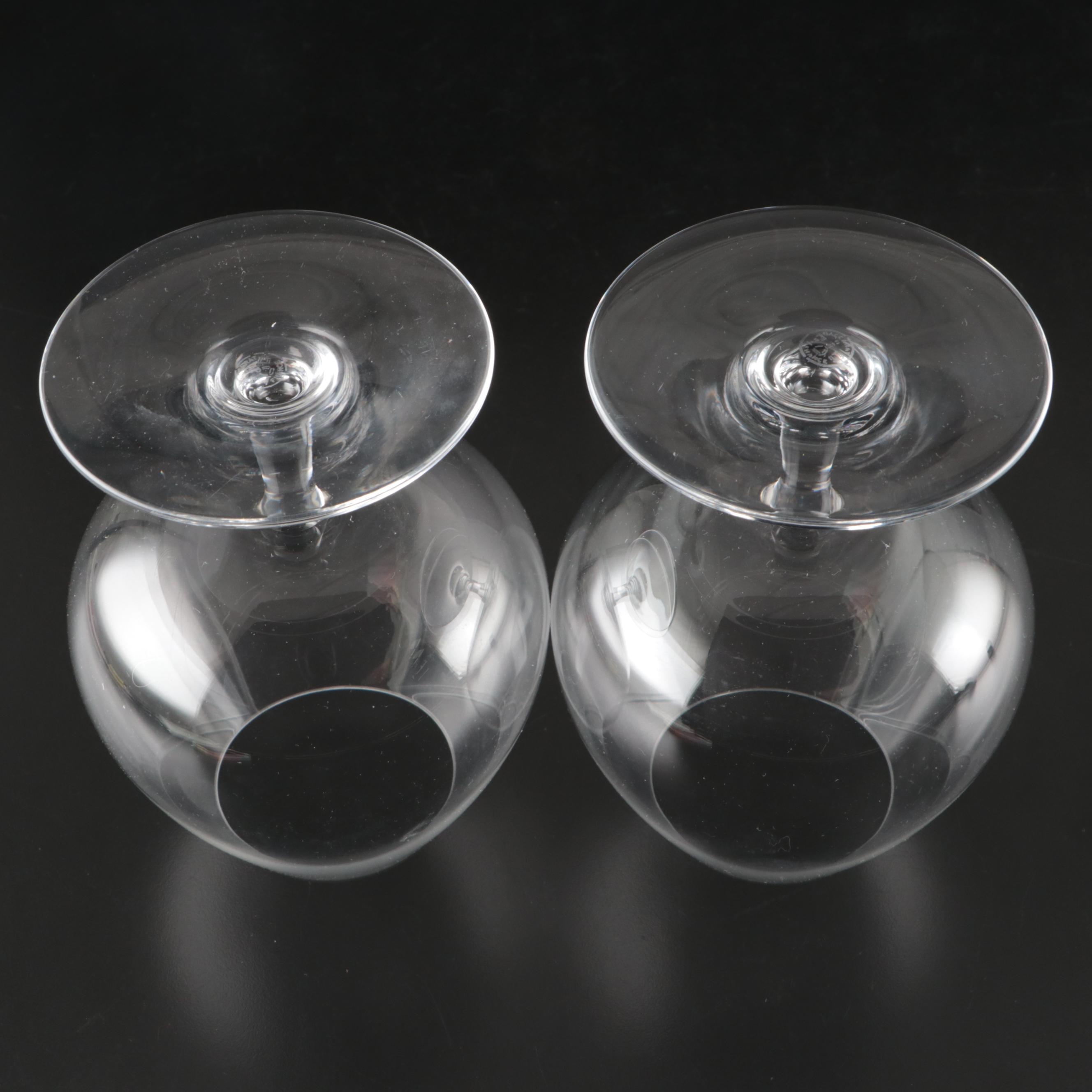 Baccarat "Perfection" Crystal Brandy Glasses and "Orsay" Decanter Coaster