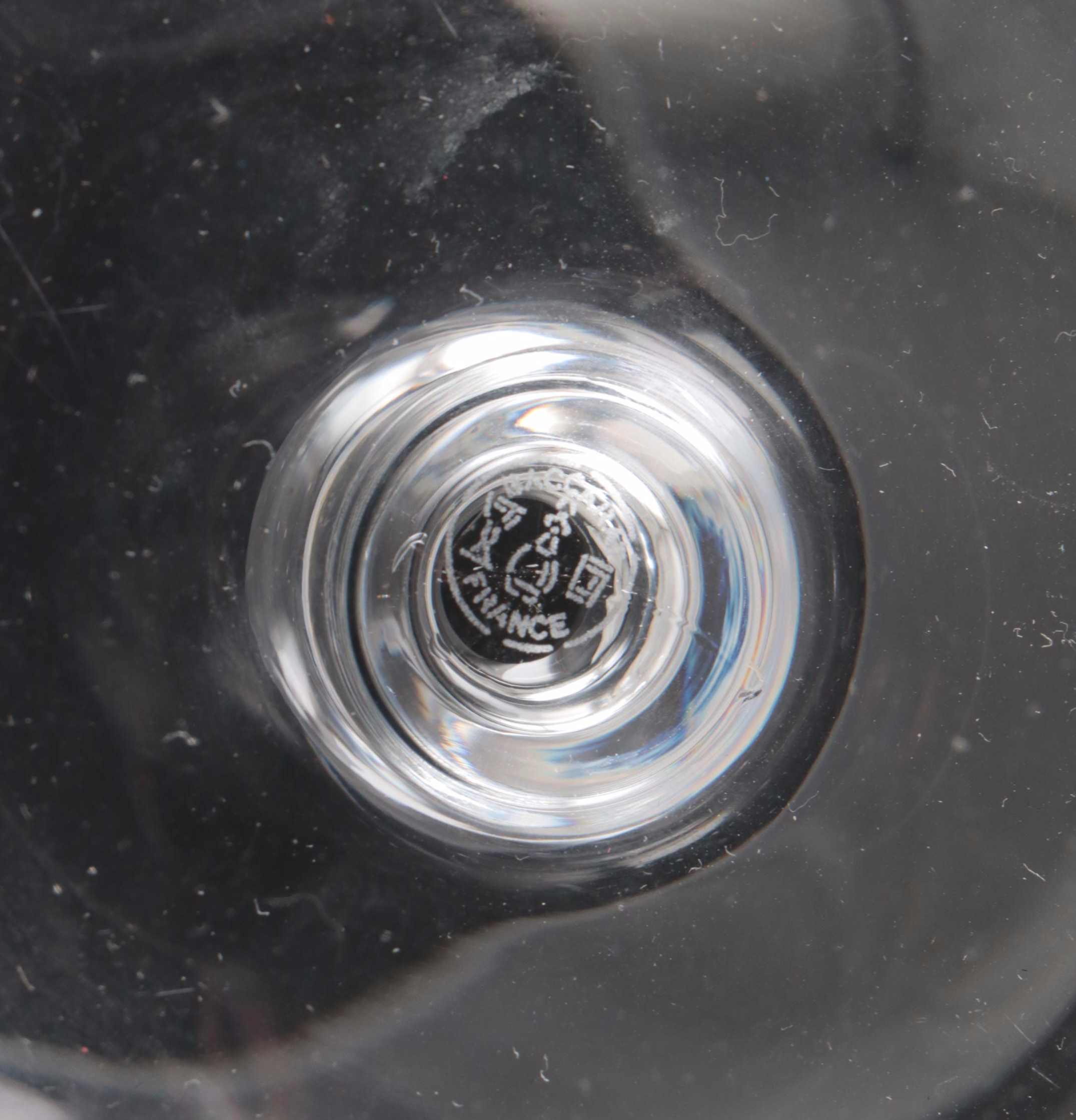 Baccarat "Perfection" Crystal Brandy Glasses and "Orsay" Decanter Coaster