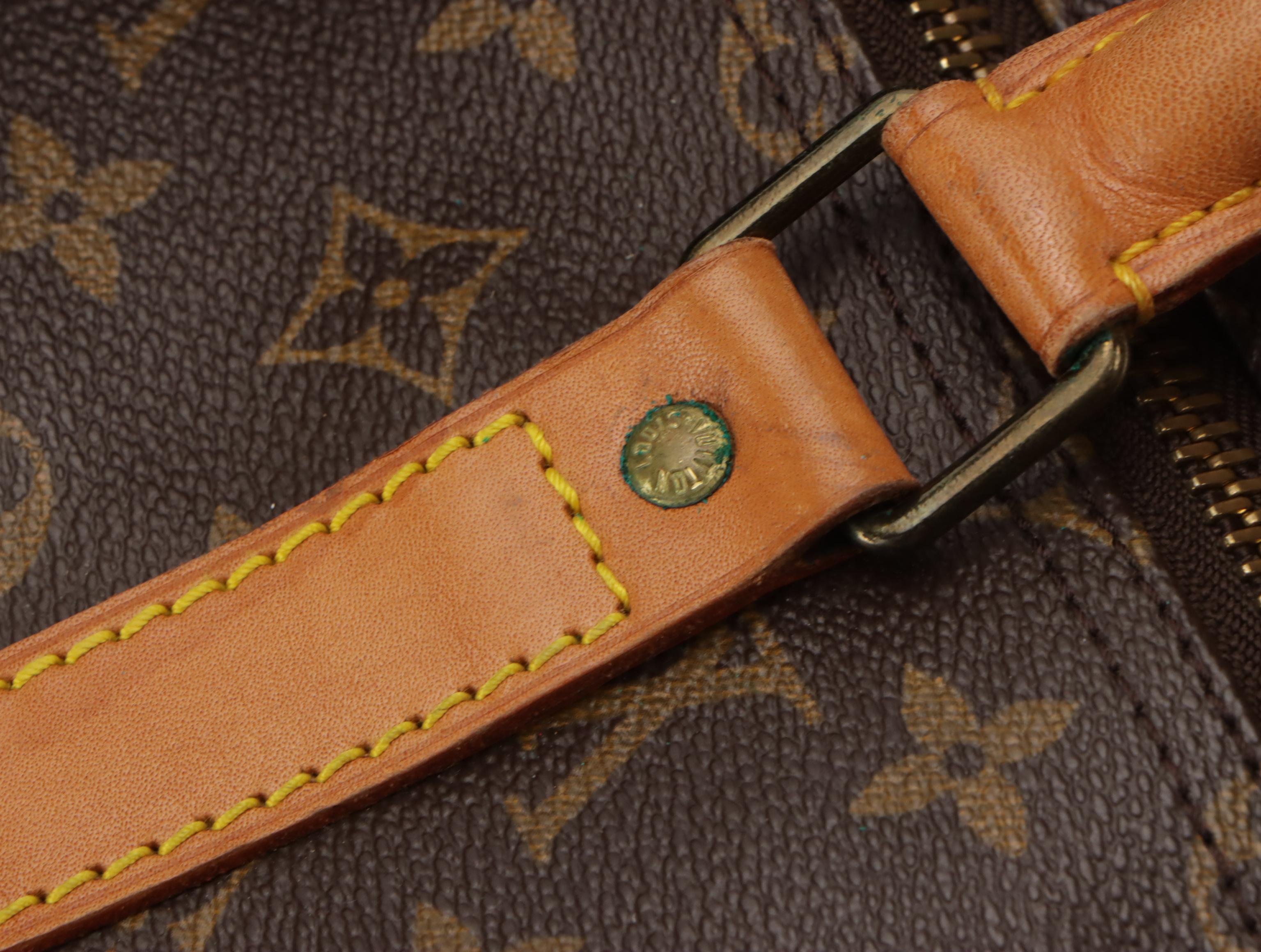 Louis Vuitton Keepall 55 in Monogram Canvas and Vachetta Leather