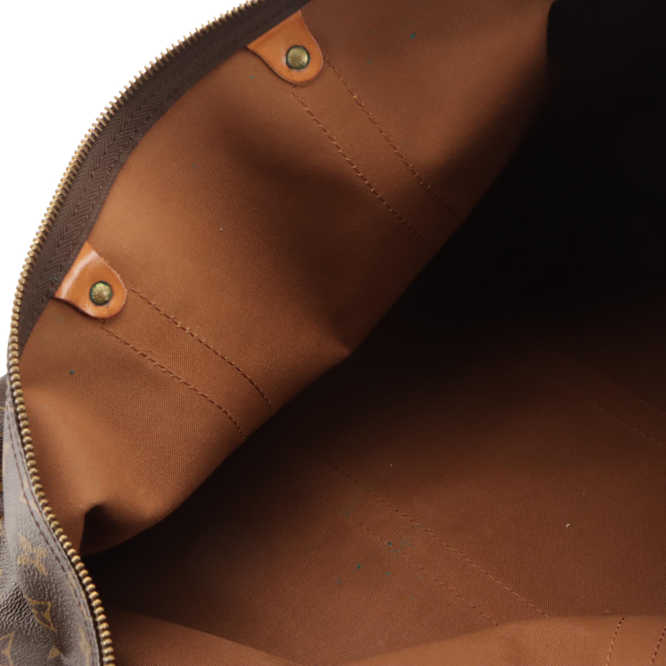 Louis Vuitton Keepall 55 in Monogram Canvas and Vachetta Leather