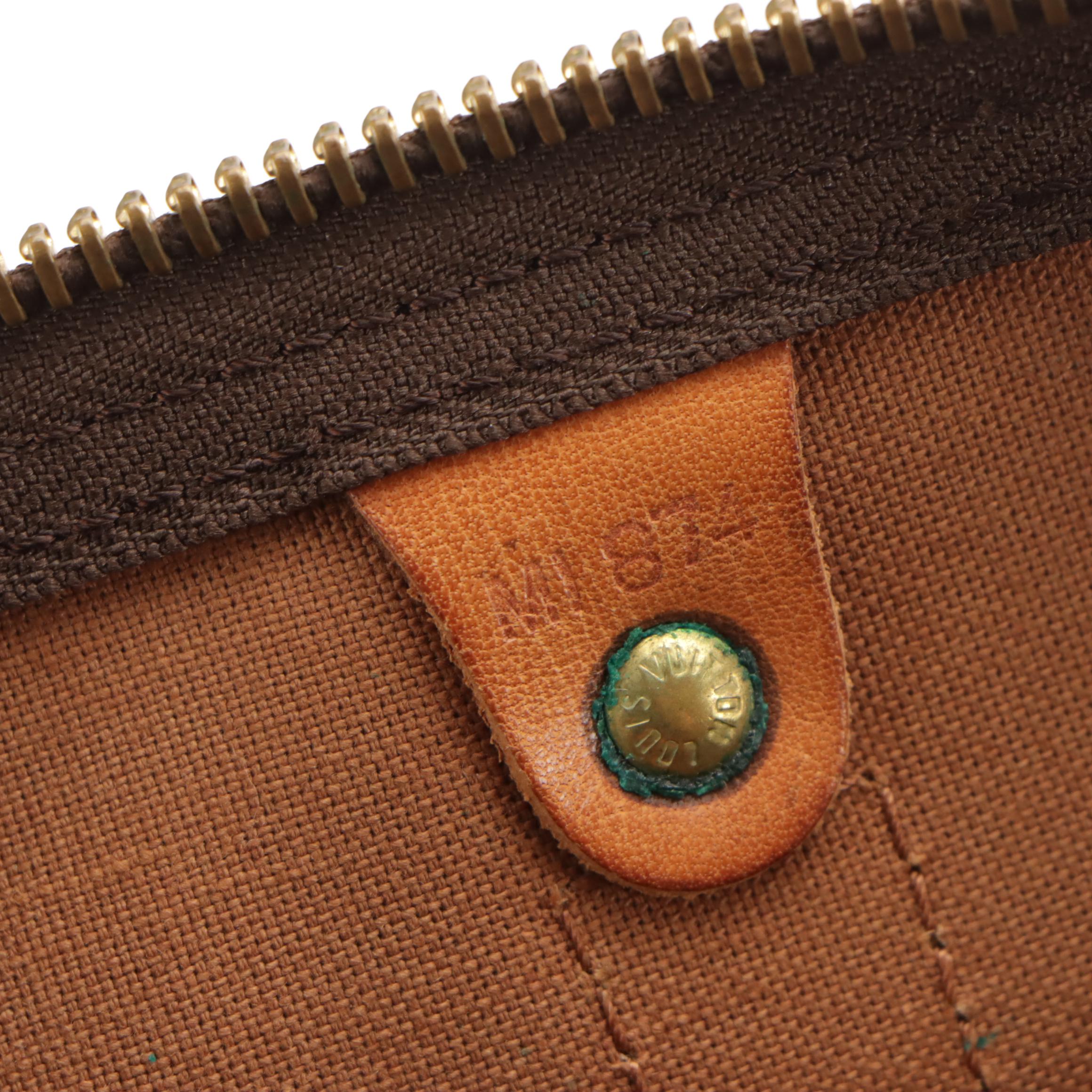 Louis Vuitton Keepall 55 in Monogram Canvas and Vachetta Leather