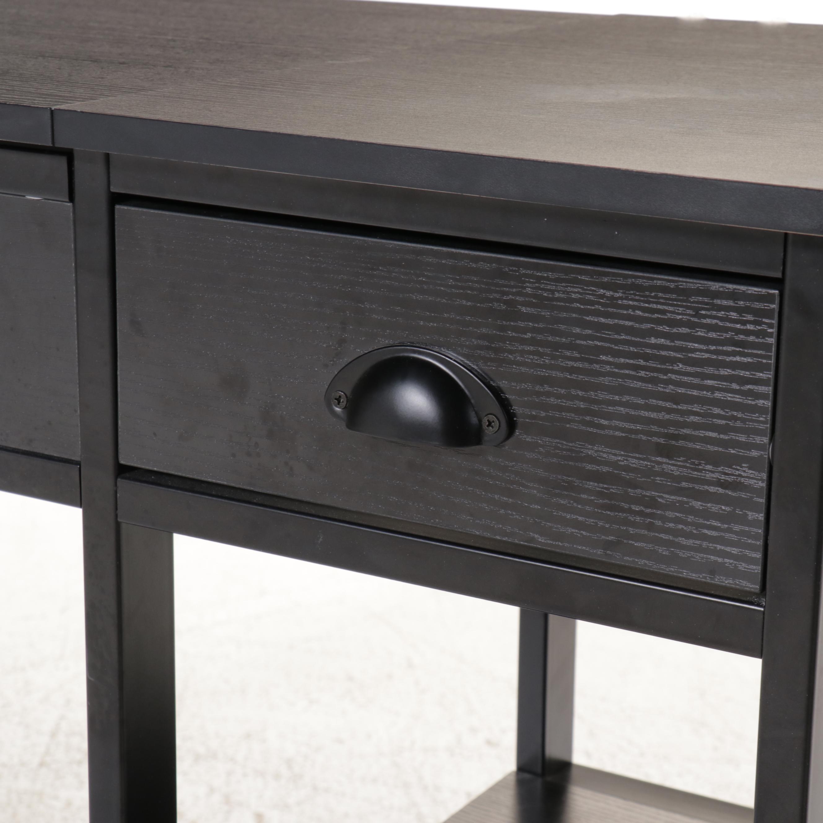 Modern Ebonized Wood Standing Desk
