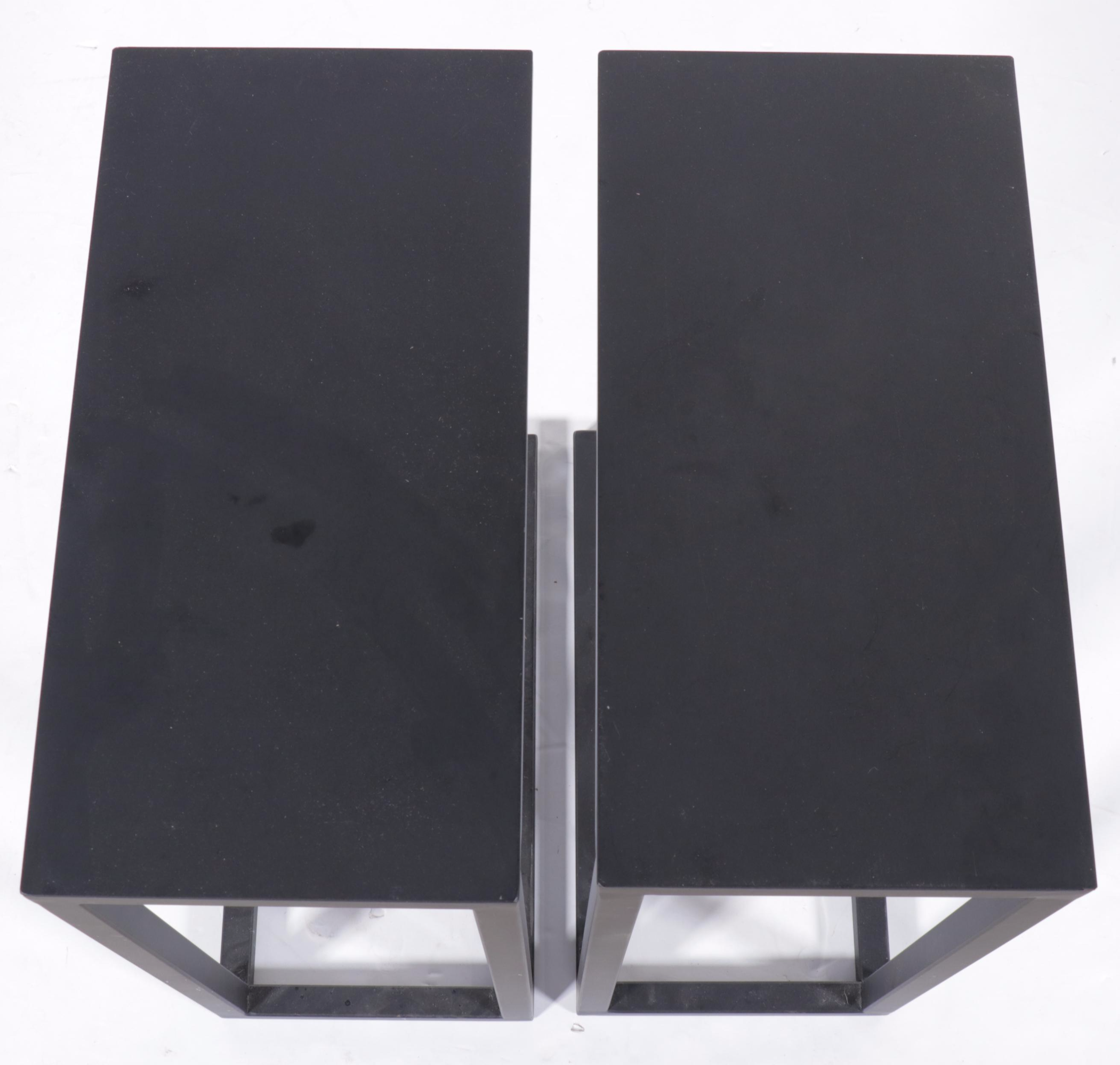 Pair of Modern Metal Side Tables
