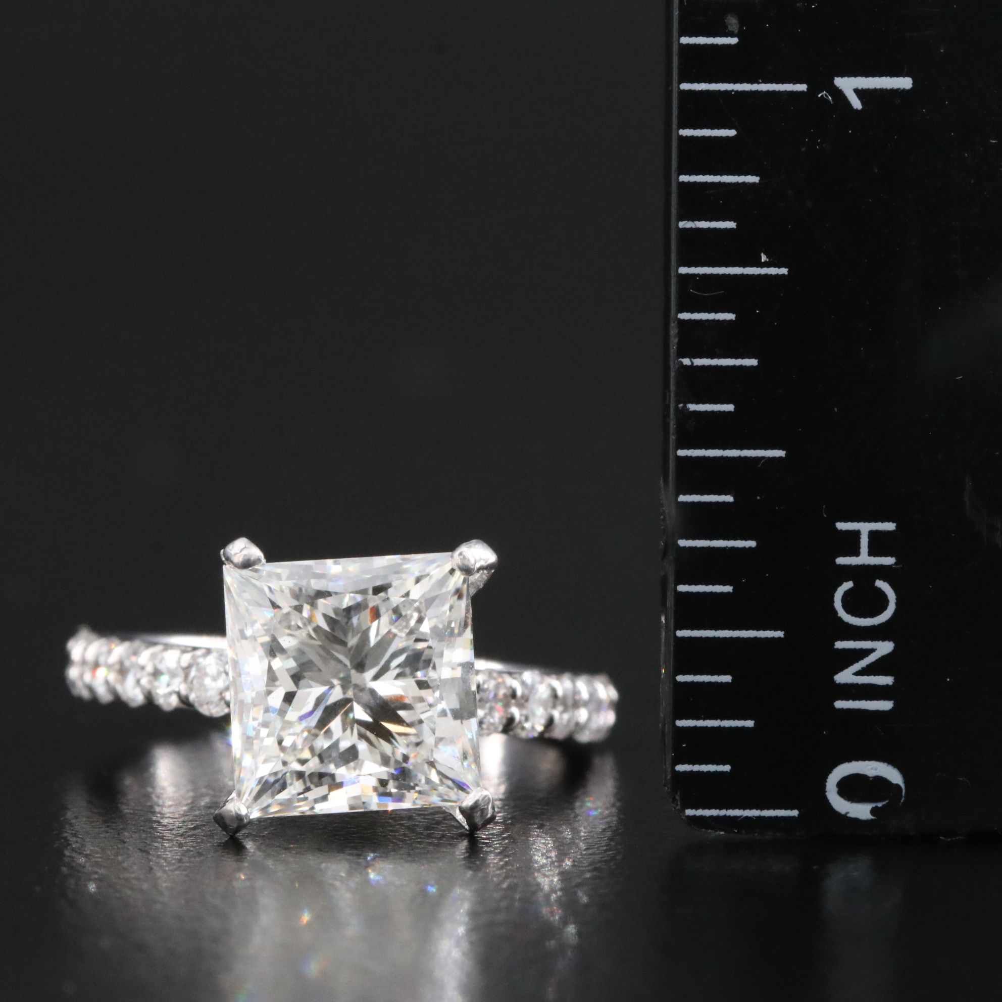 14K 5.44 CTW Lab Grown Diamond Ring Set with IGI Report