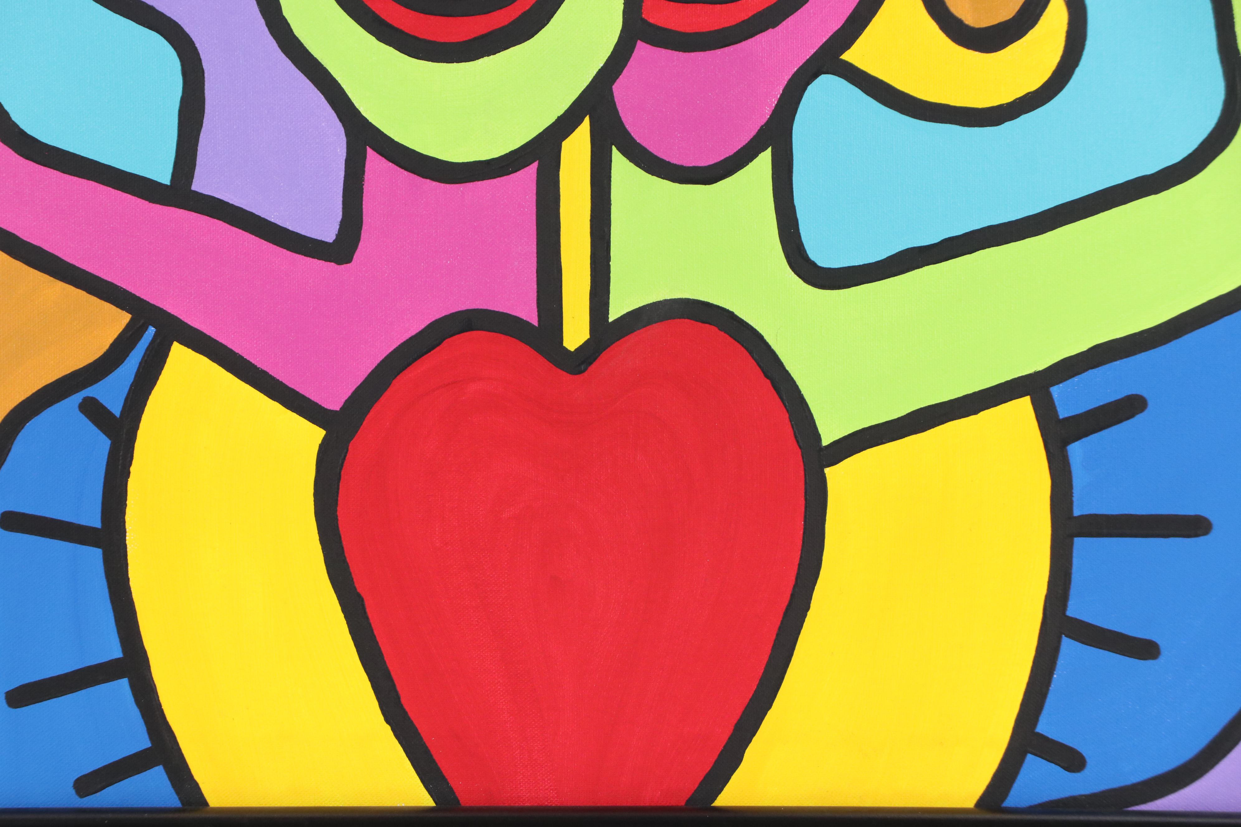 Billy the Artist Acrylic Painting "Siblings", 2000, and Book