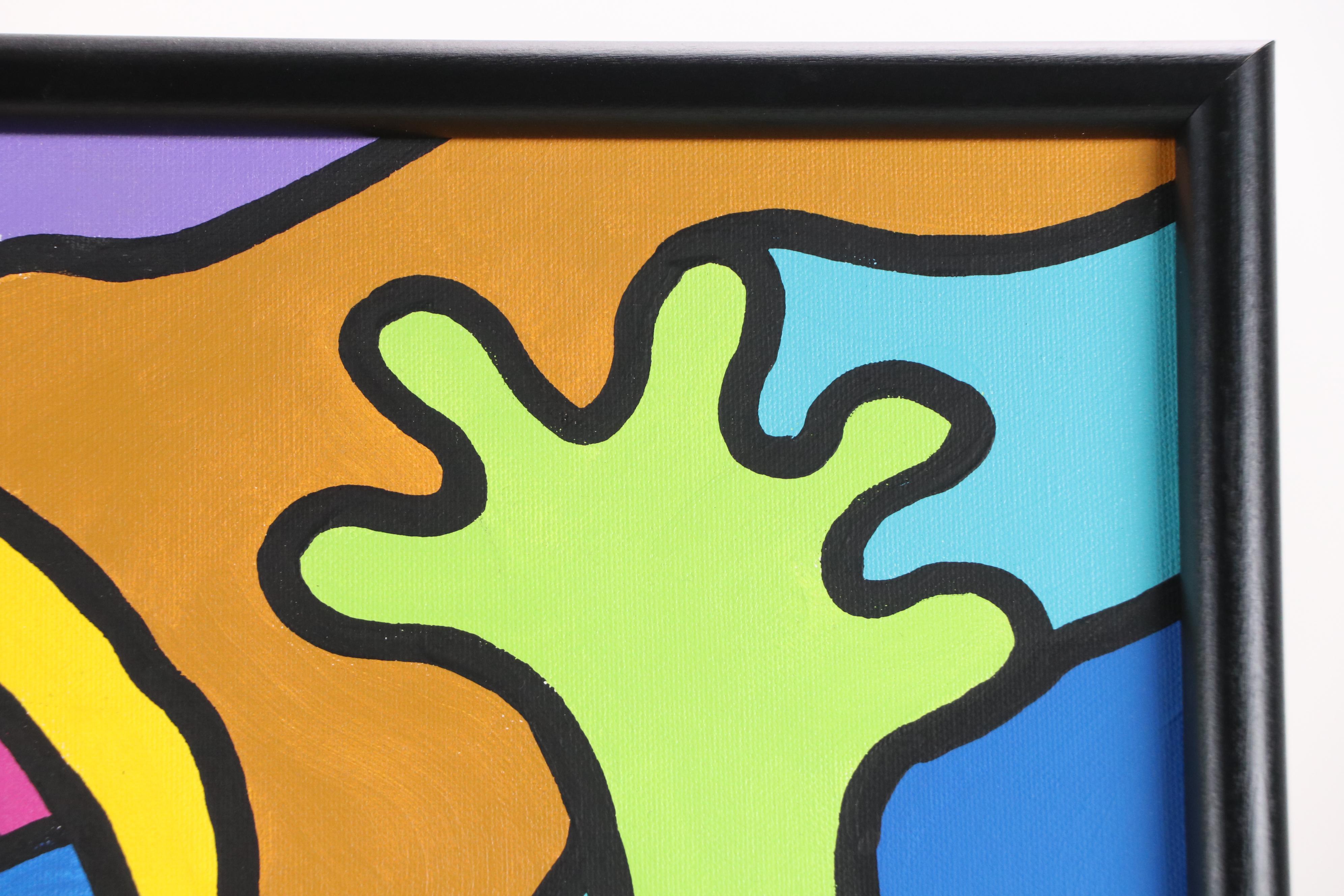 Billy the Artist Acrylic Painting "Siblings", 2000, and Book