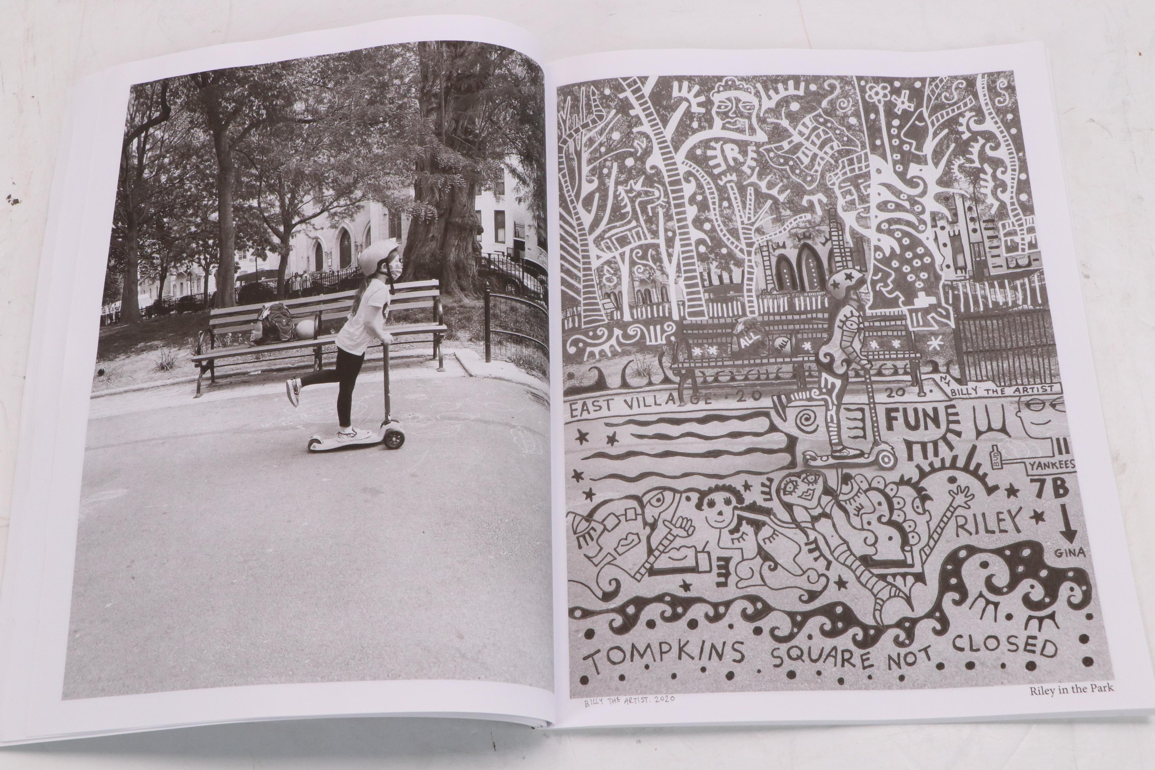 Billy the Artist Acrylic Painting "Siblings", 2000, and Book