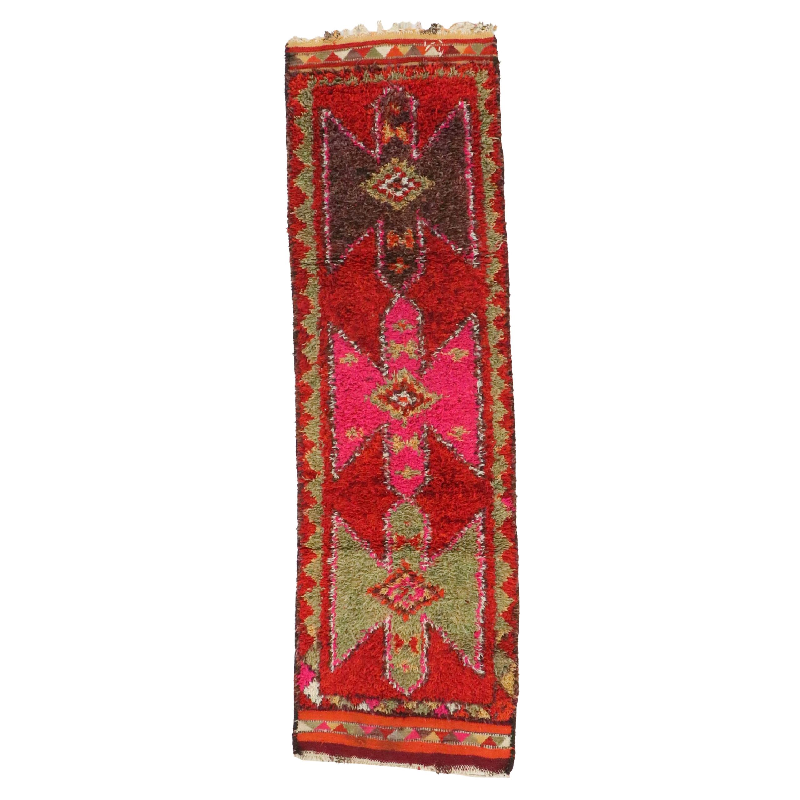 3'1 x 10'6 Hand-Knotted Turkish Village Carpet Runner