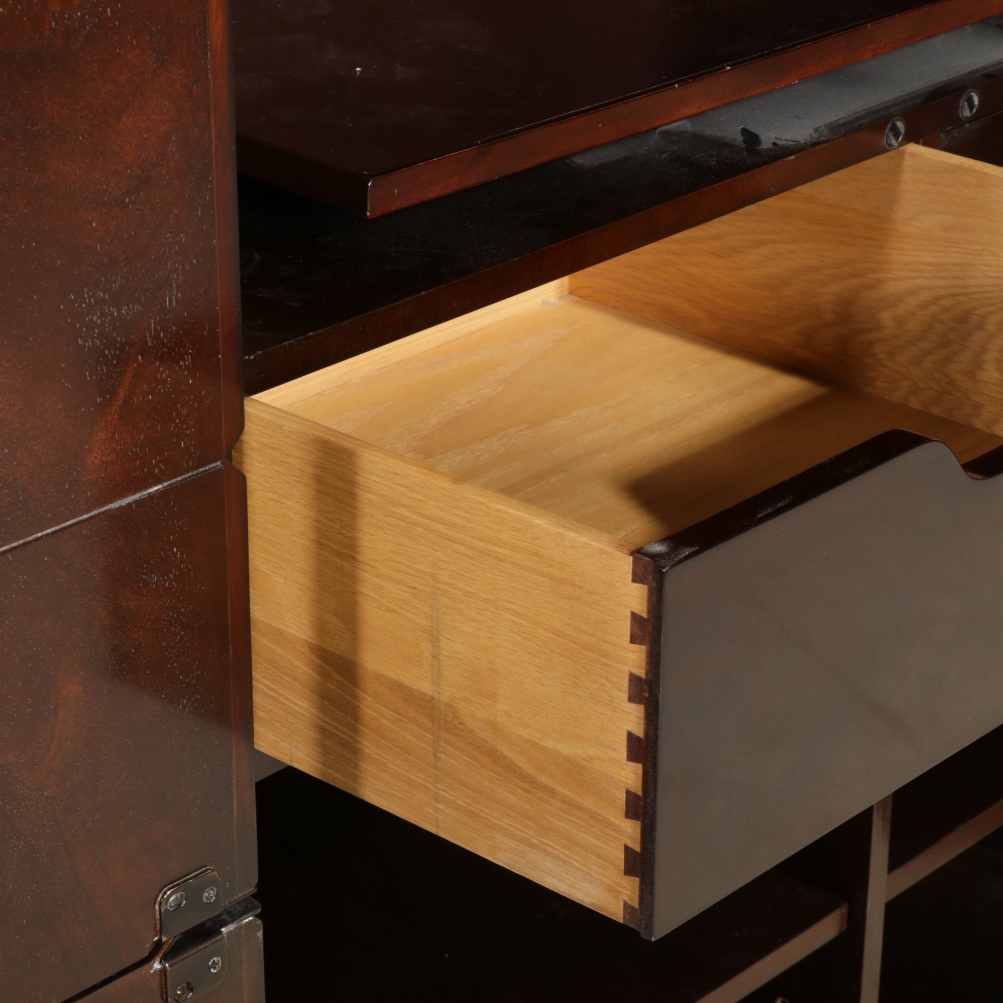 Baker Furniture Mahogany Entertainment Armoire, 21st Century