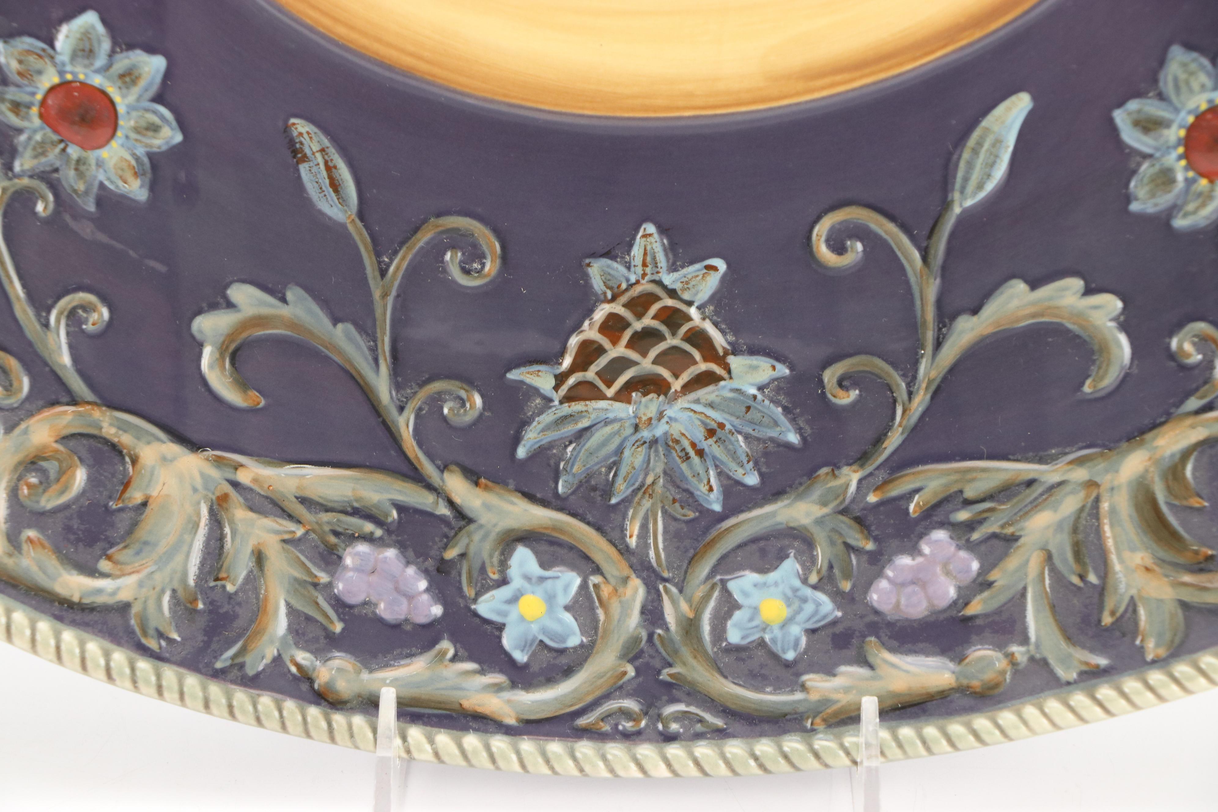 Thanksgiving Ceramic Lidded Dish, Platter, and Pumpkin Décor