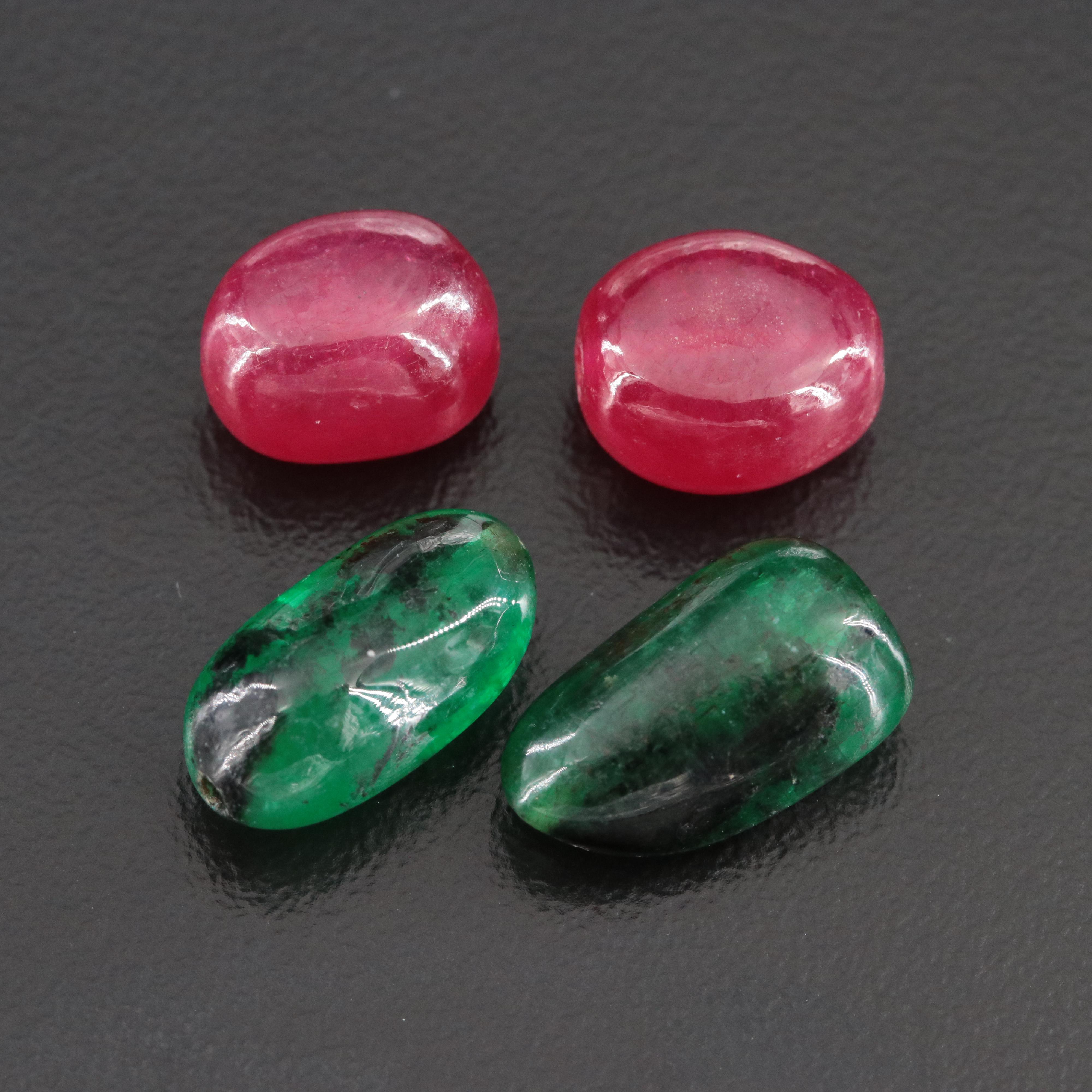 Loose Filled Corundum and Emerald
