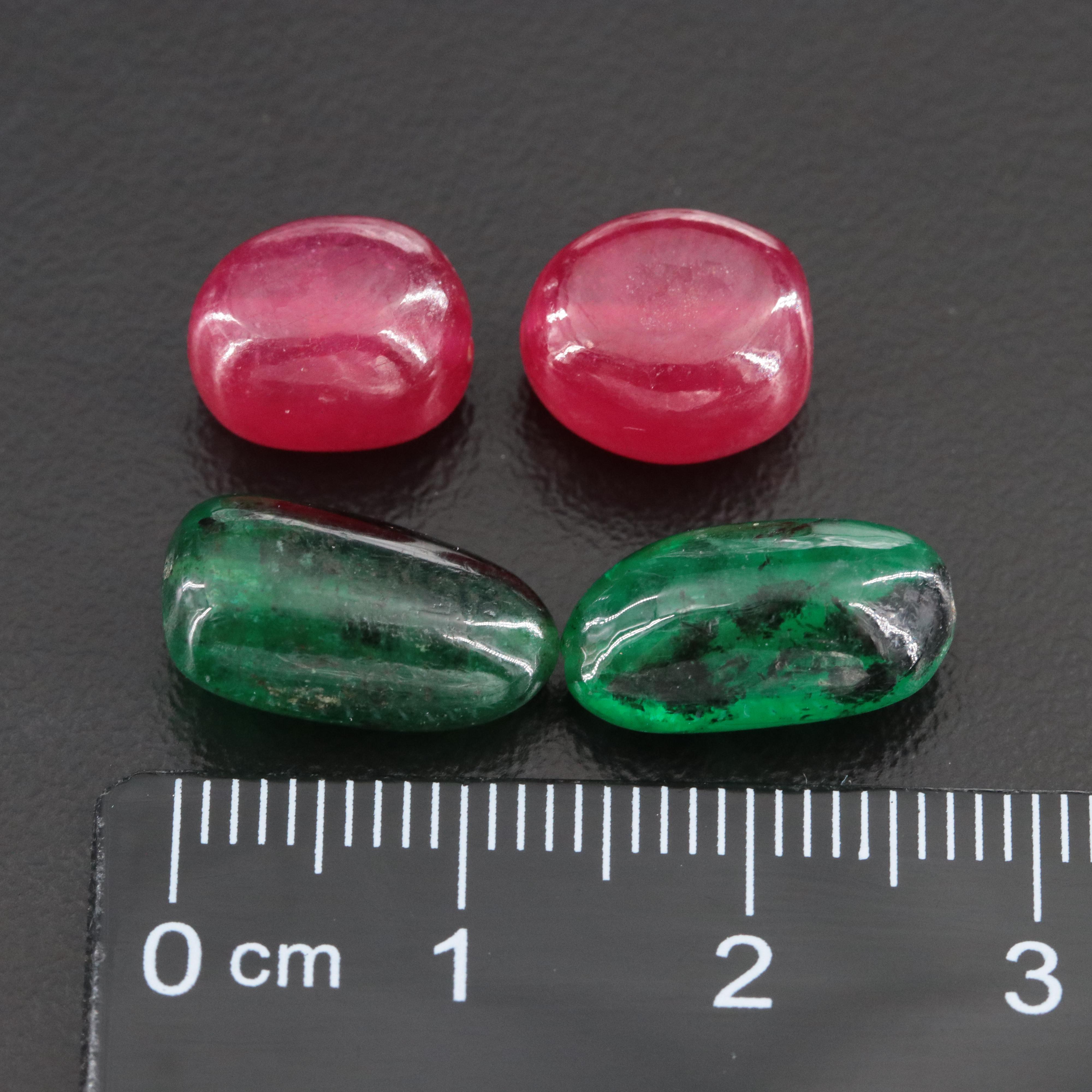 Loose Filled Corundum and Emerald