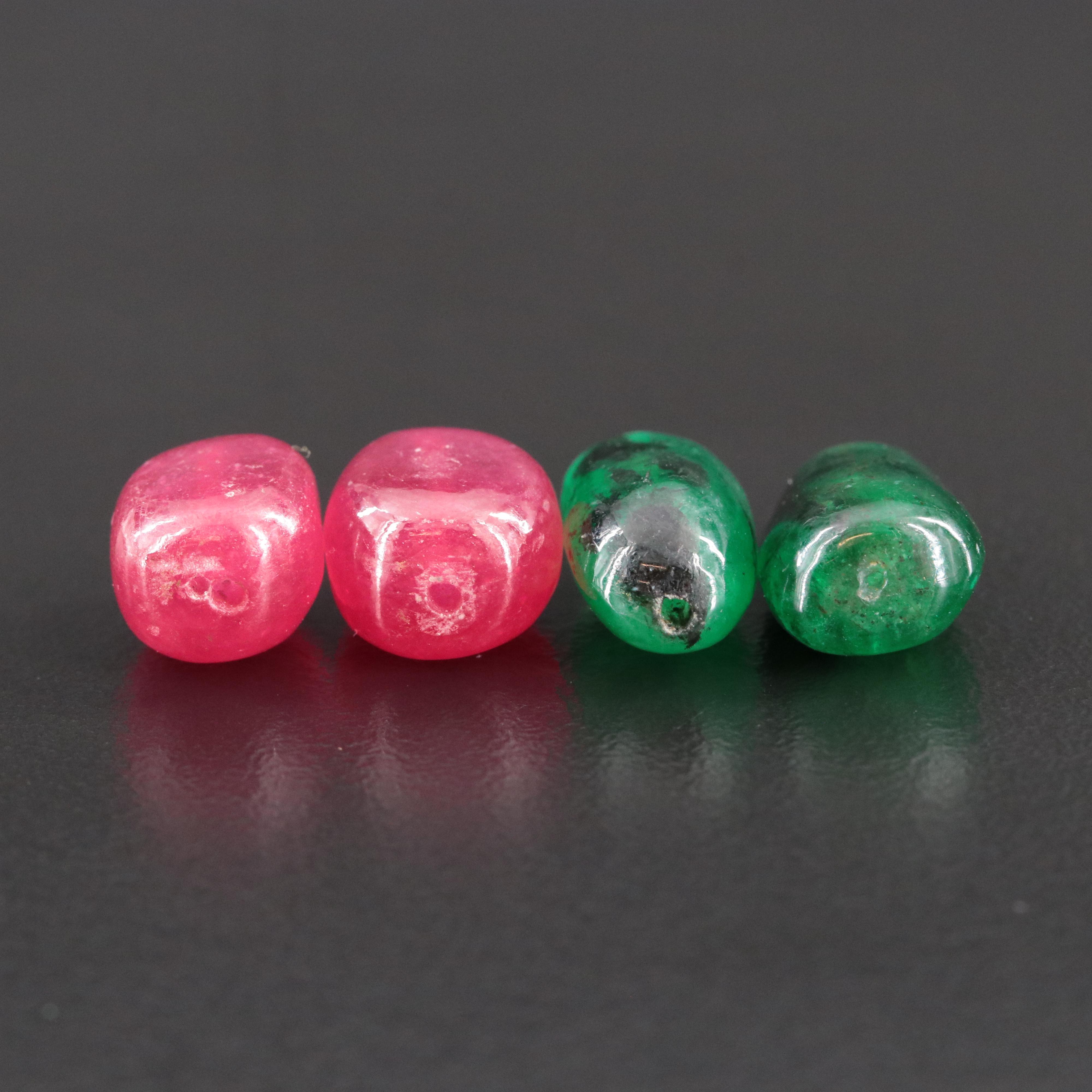 Loose Filled Corundum and Emerald