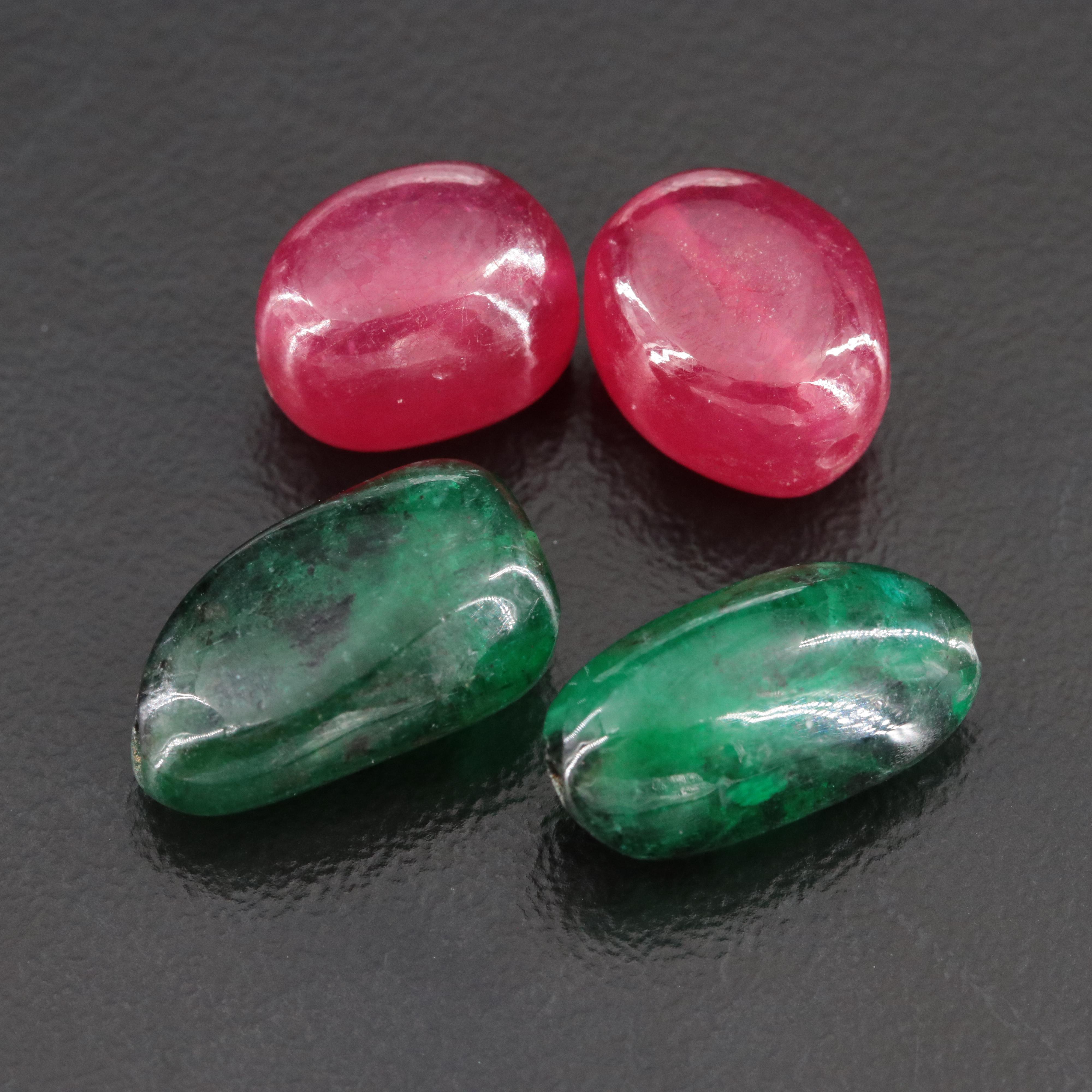 Loose Filled Corundum and Emerald