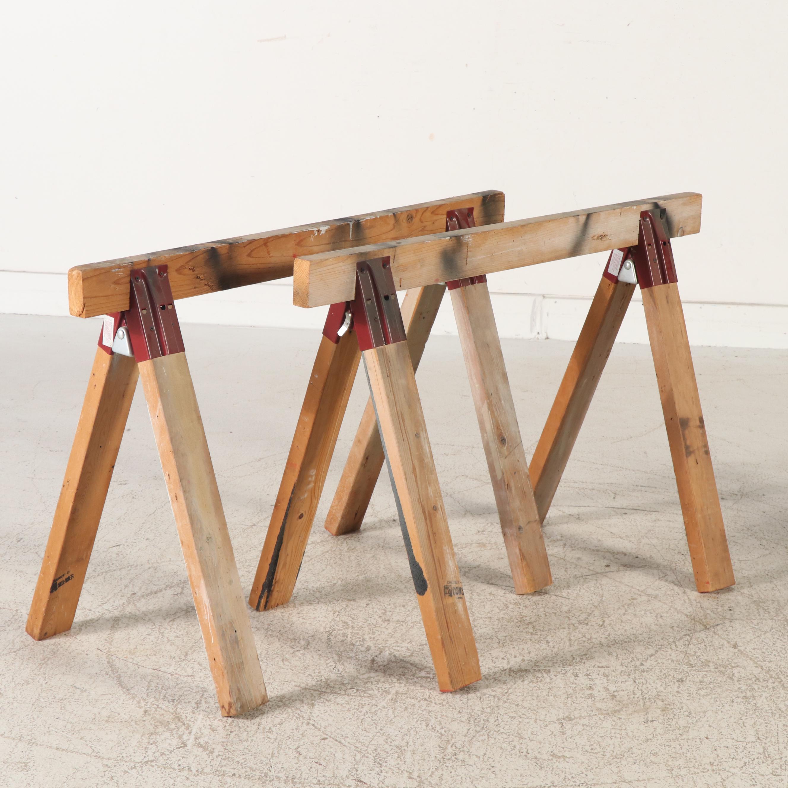 Wooden Saw-Horses