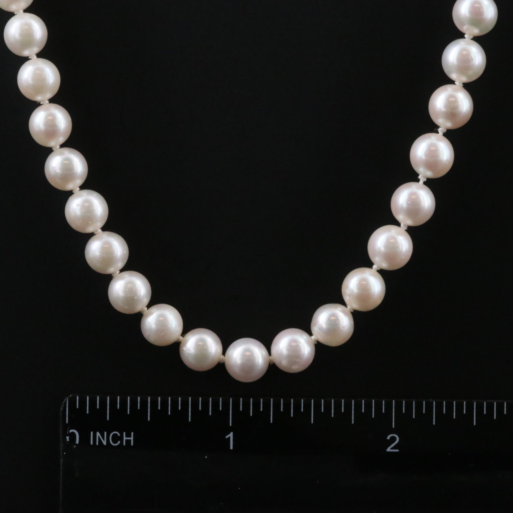 Pearl Necklace with 14K Clasp