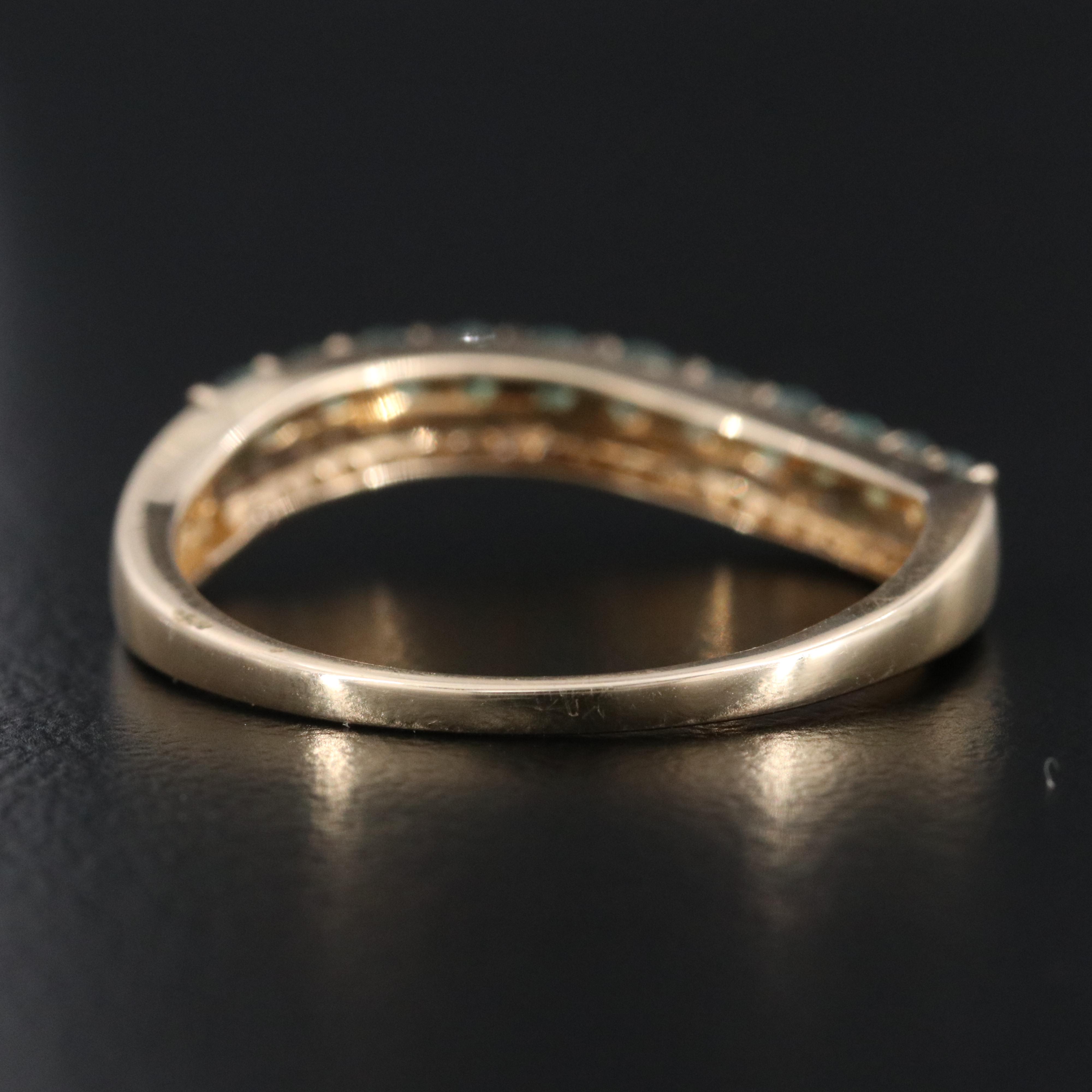 14K Alexandrite and Diamond Ring