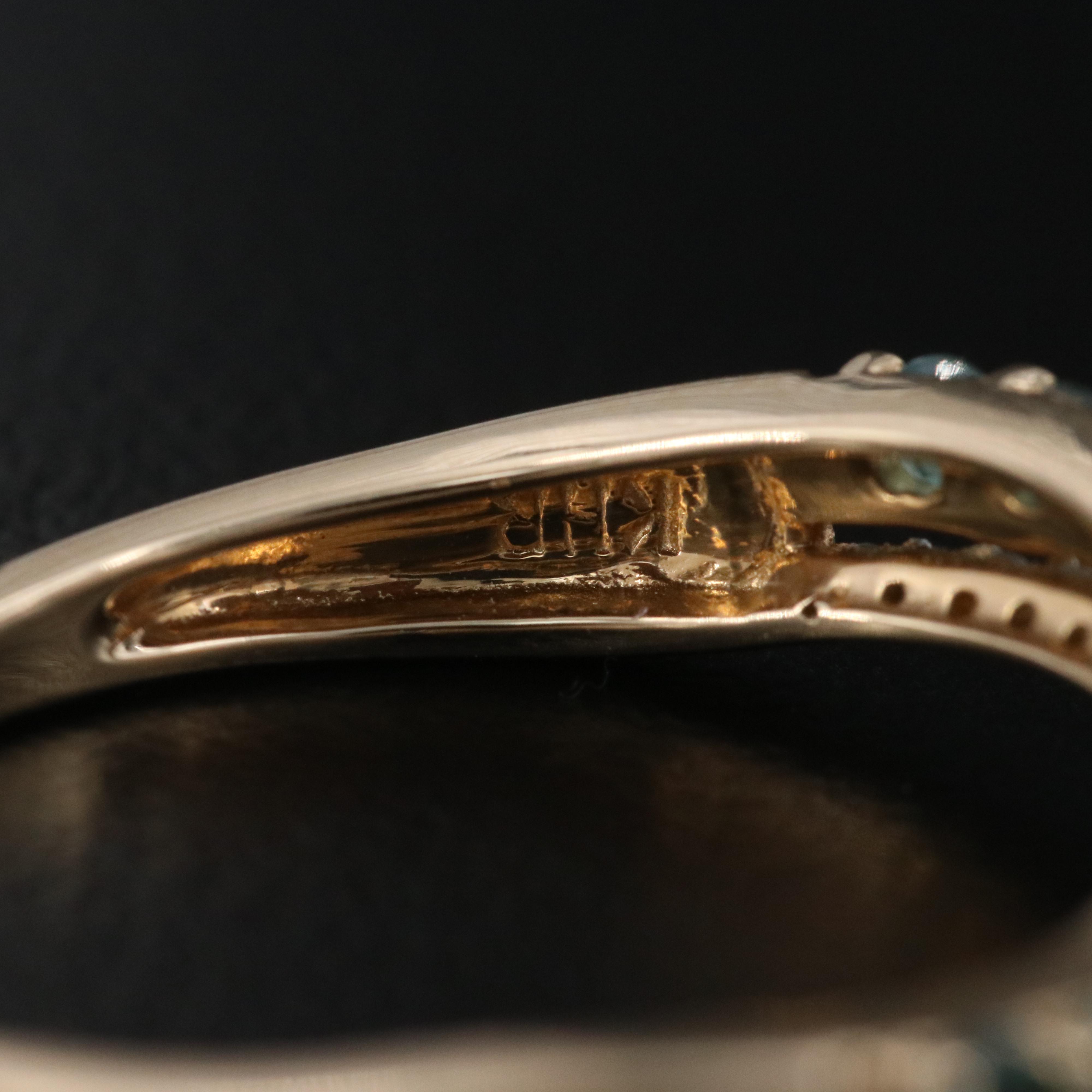 14K Alexandrite and Diamond Ring