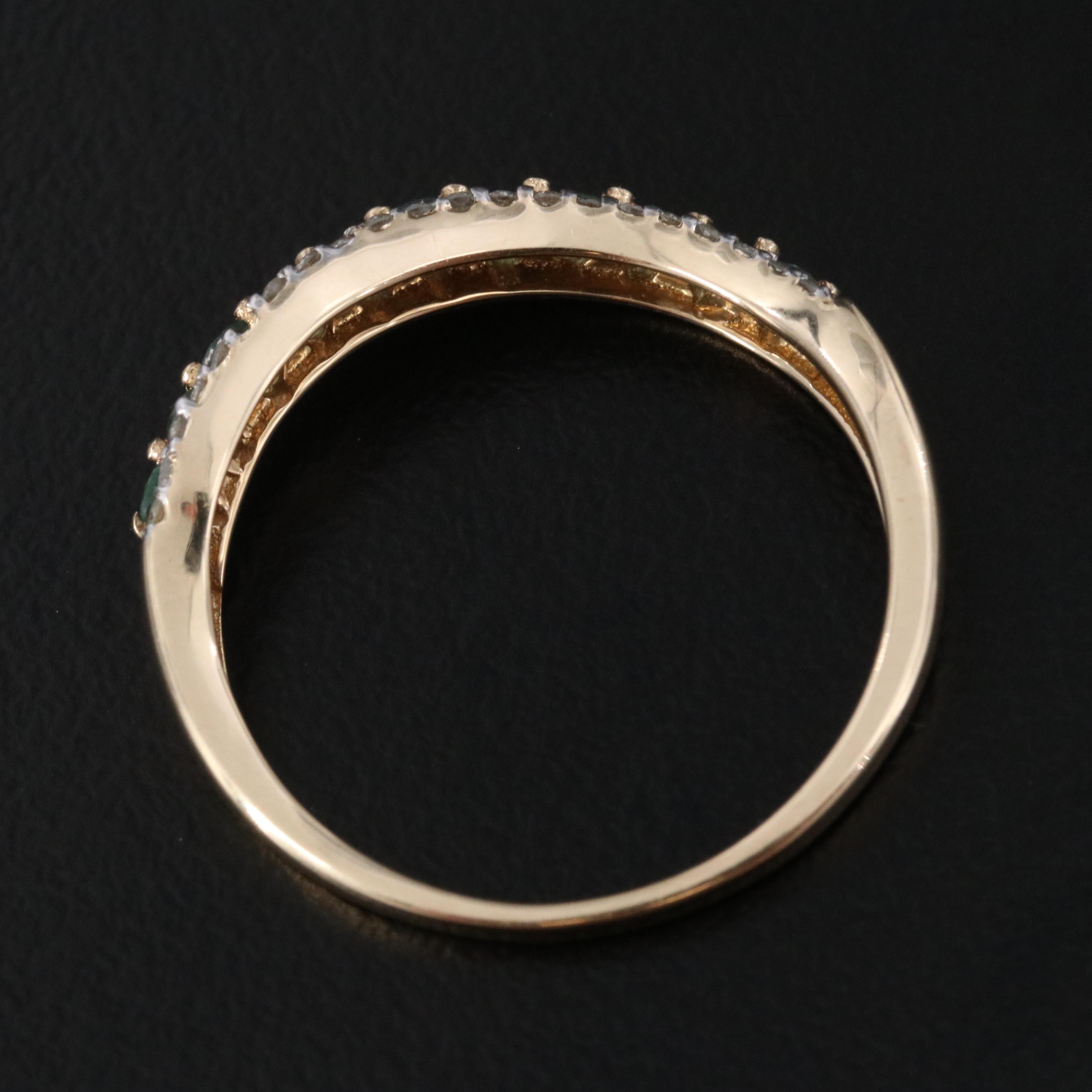 14K Alexandrite and Diamond Ring