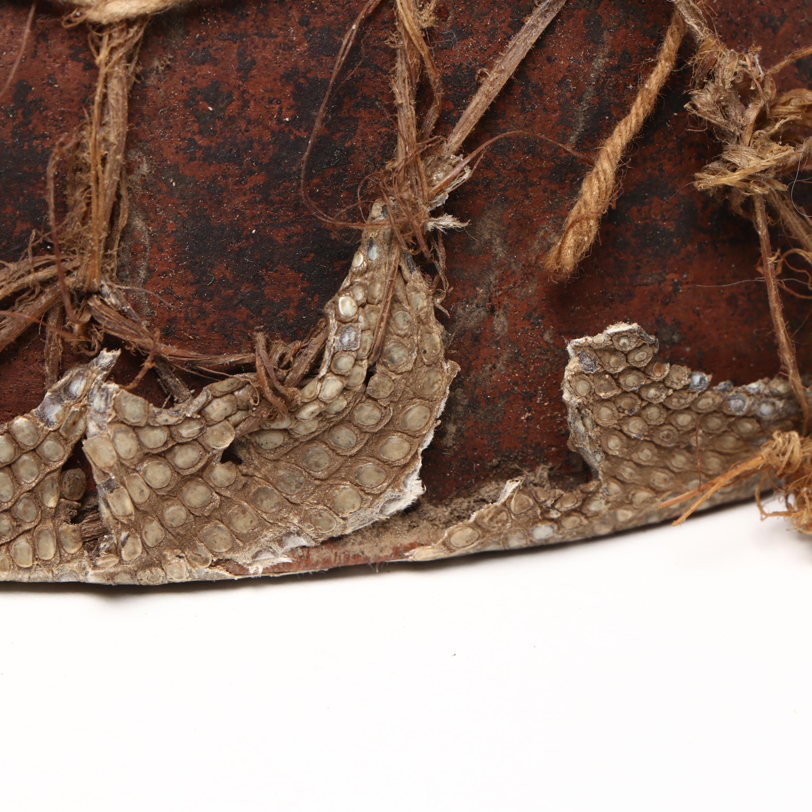 Southeast Asian Reptile Skin and Ceramic Drum