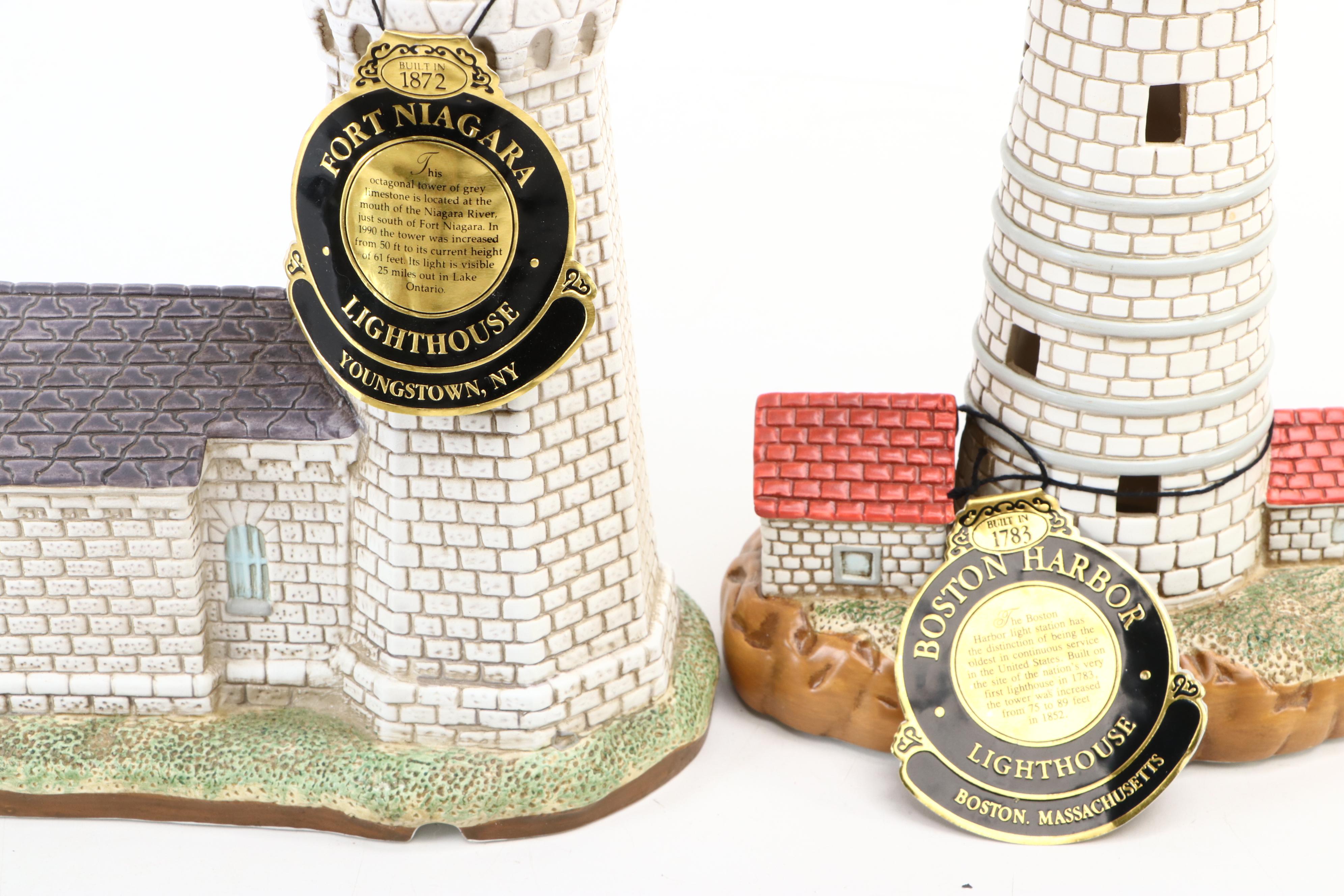 Lefton Historical Lighthouse Collection China Illuminated Figures