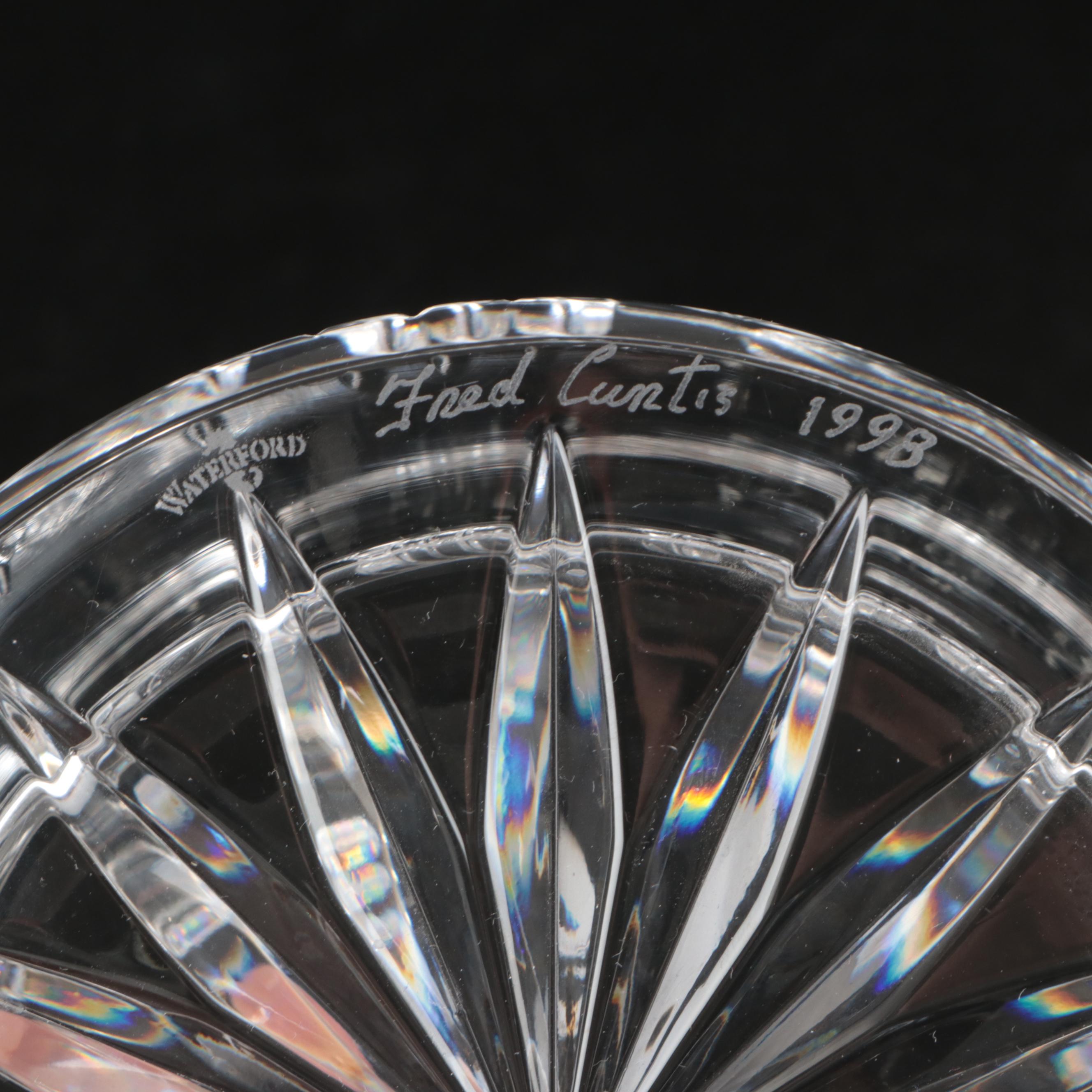 Fred Curtis for Waterford Crystal "Millennium" Champagne Bottle Coaster