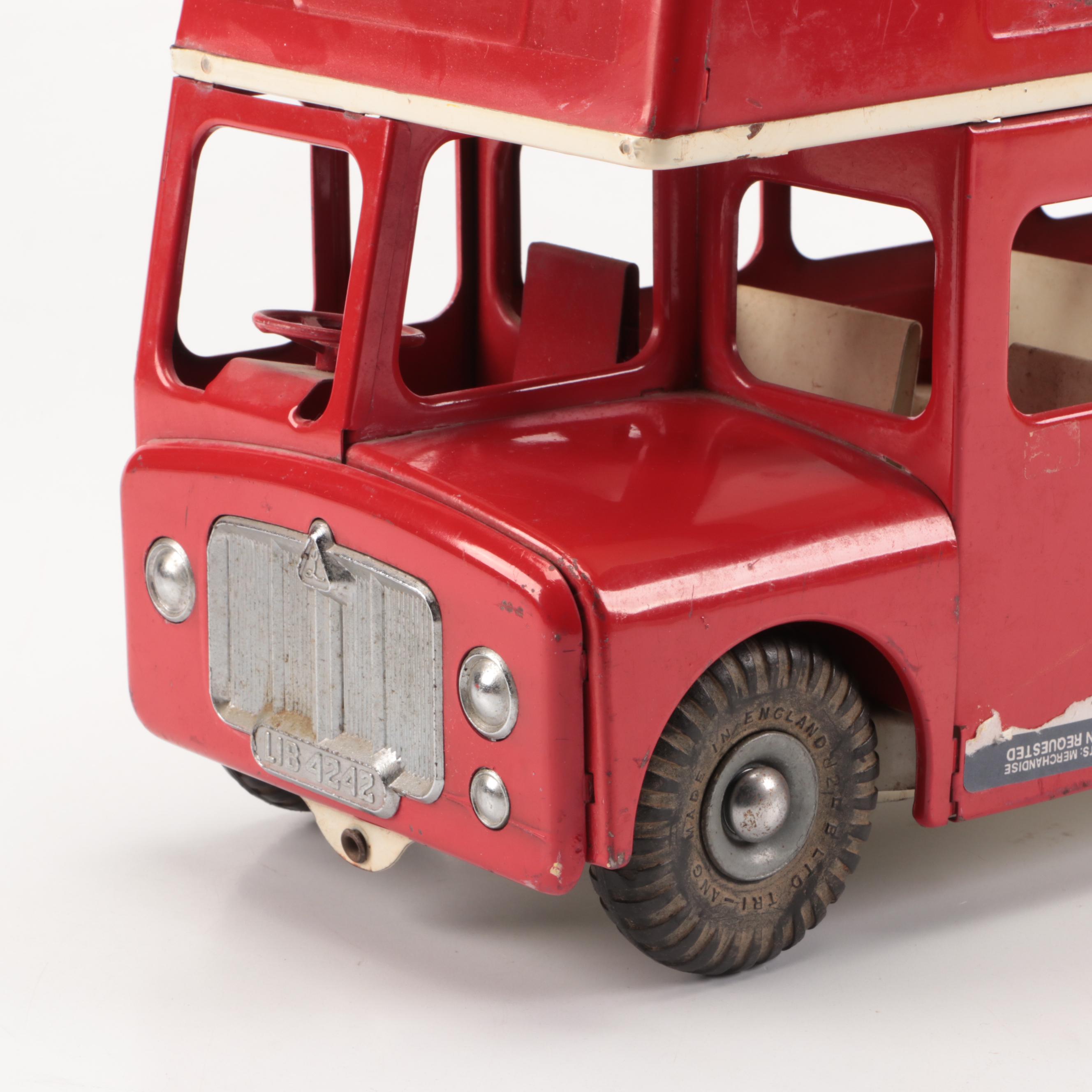 Tri-ang London Transport Double-Decker Bus Steel Diecast Toy Car
