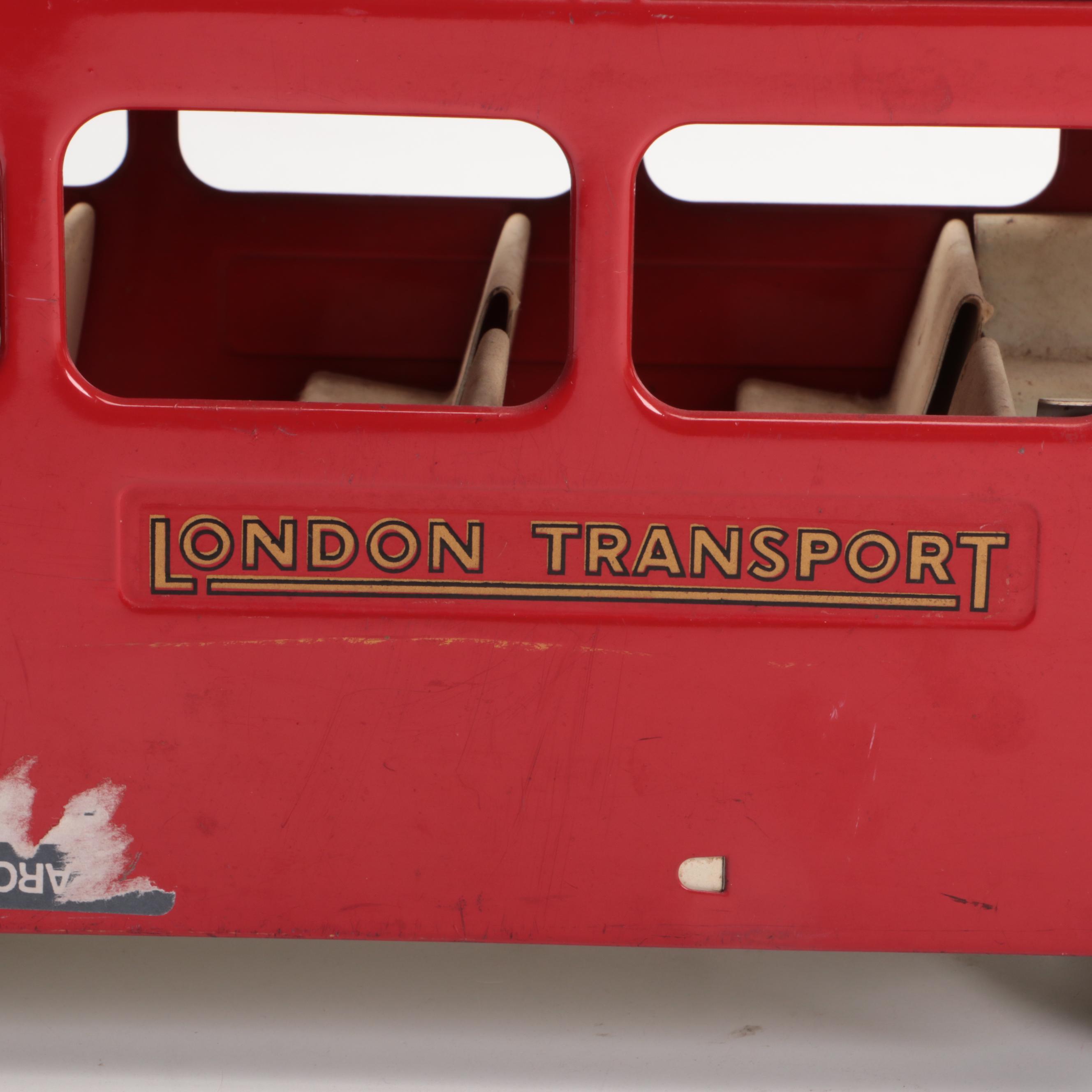 Tri-ang London Transport Double-Decker Bus Steel Diecast Toy Car